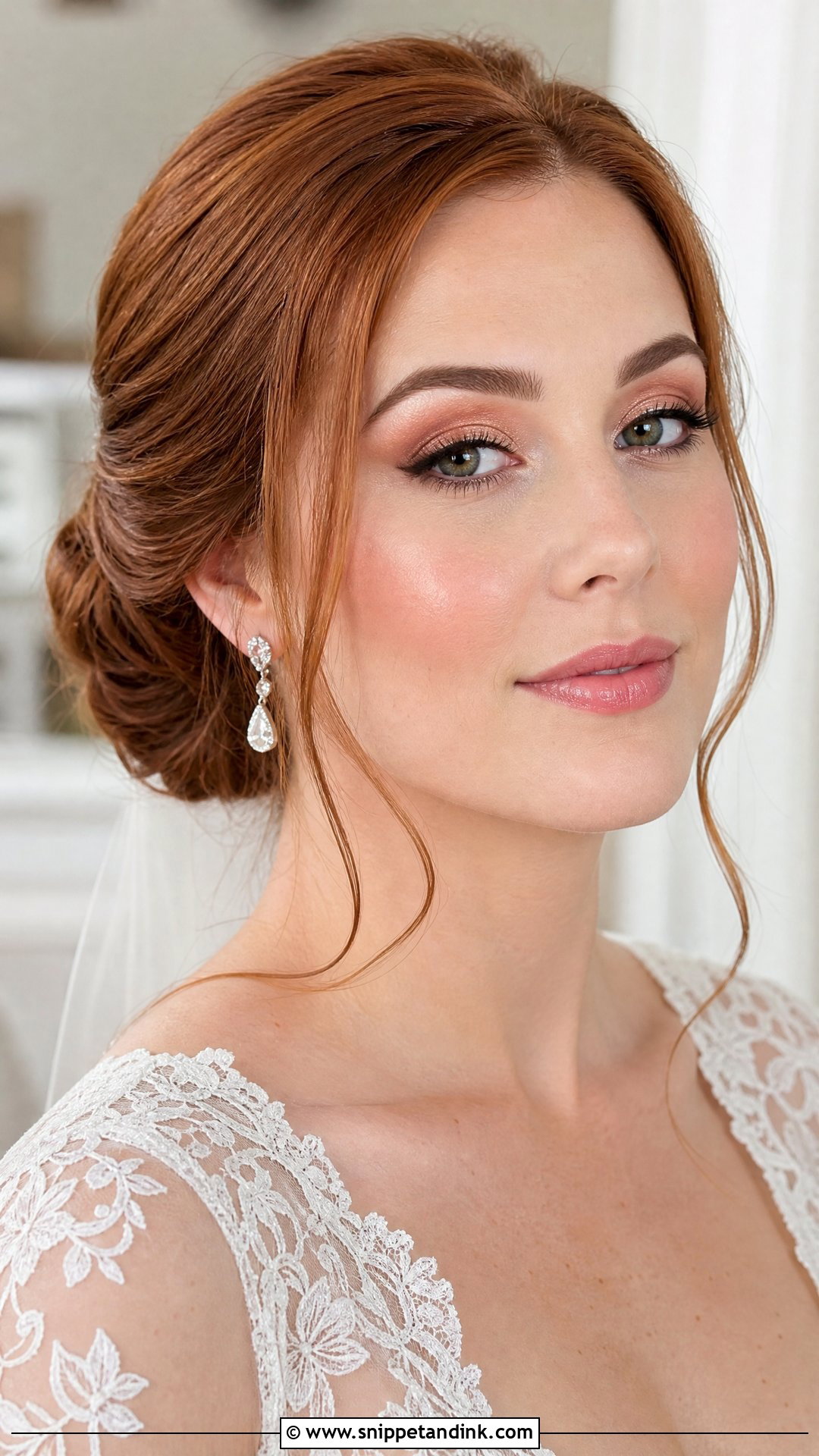 Rose Gold Bridal Makeup For Hooded Eyes - Snippet and Ink - 25 Bridal Makeup for Hooded Eyes