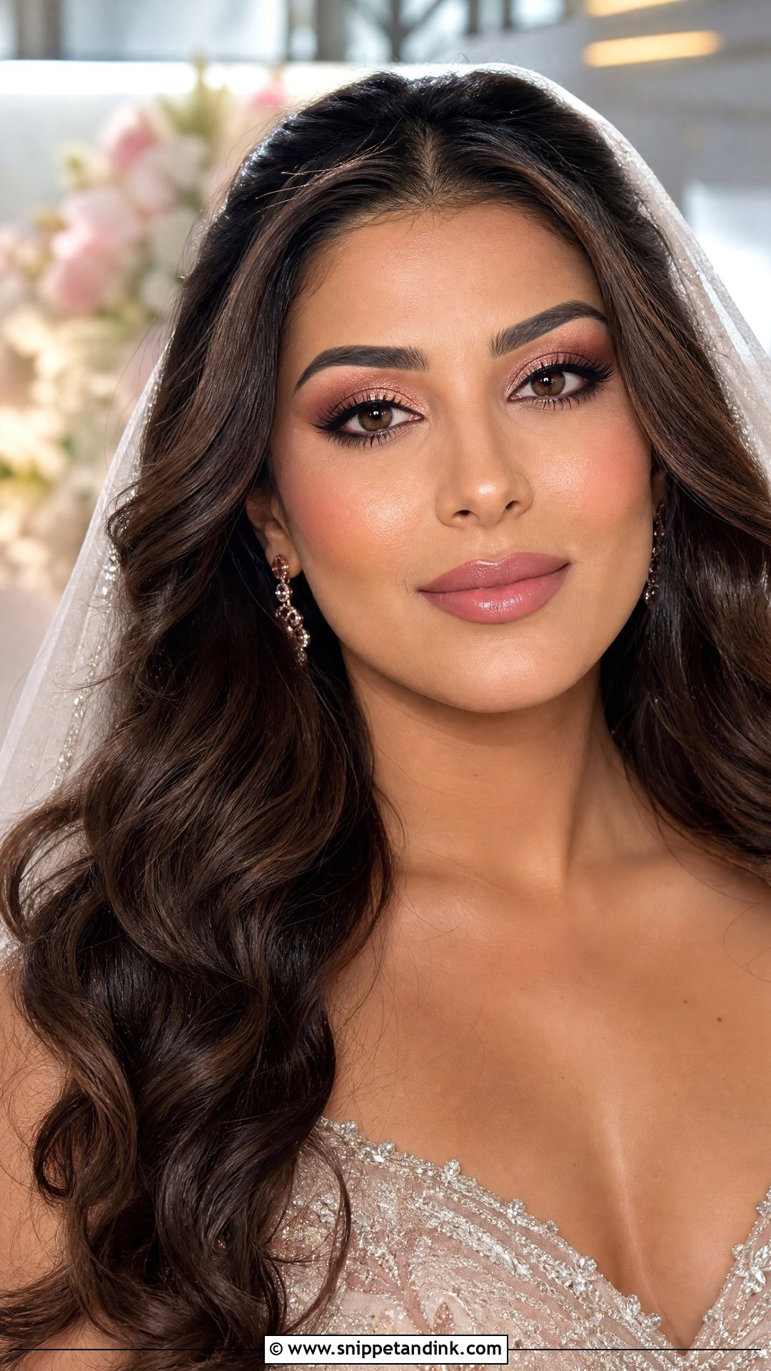 Rose Gold Bridal Makeup For Round Face - Snippet and Ink - 20 Bridal Makeup for Round Face Ideas