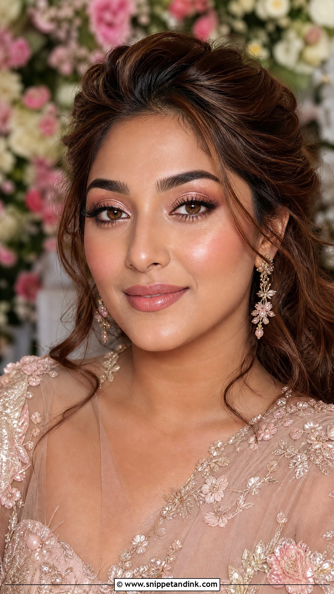 Rose Gold Bridal Makeup For Tan Skin - Snippet and Ink - 20 Bridal Makeup Tan Skin Ideas