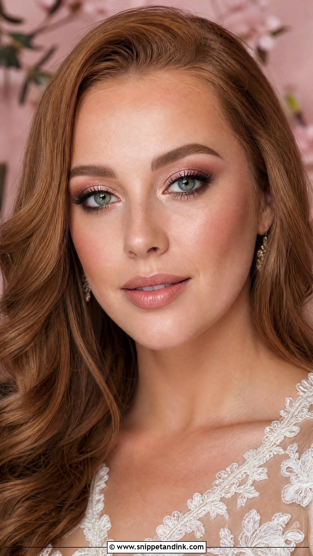 Rose Gold Bridal Makeup With Green Eyes - Snippet and Ink - 20 Rose Gold Bridal Makeup Ideas