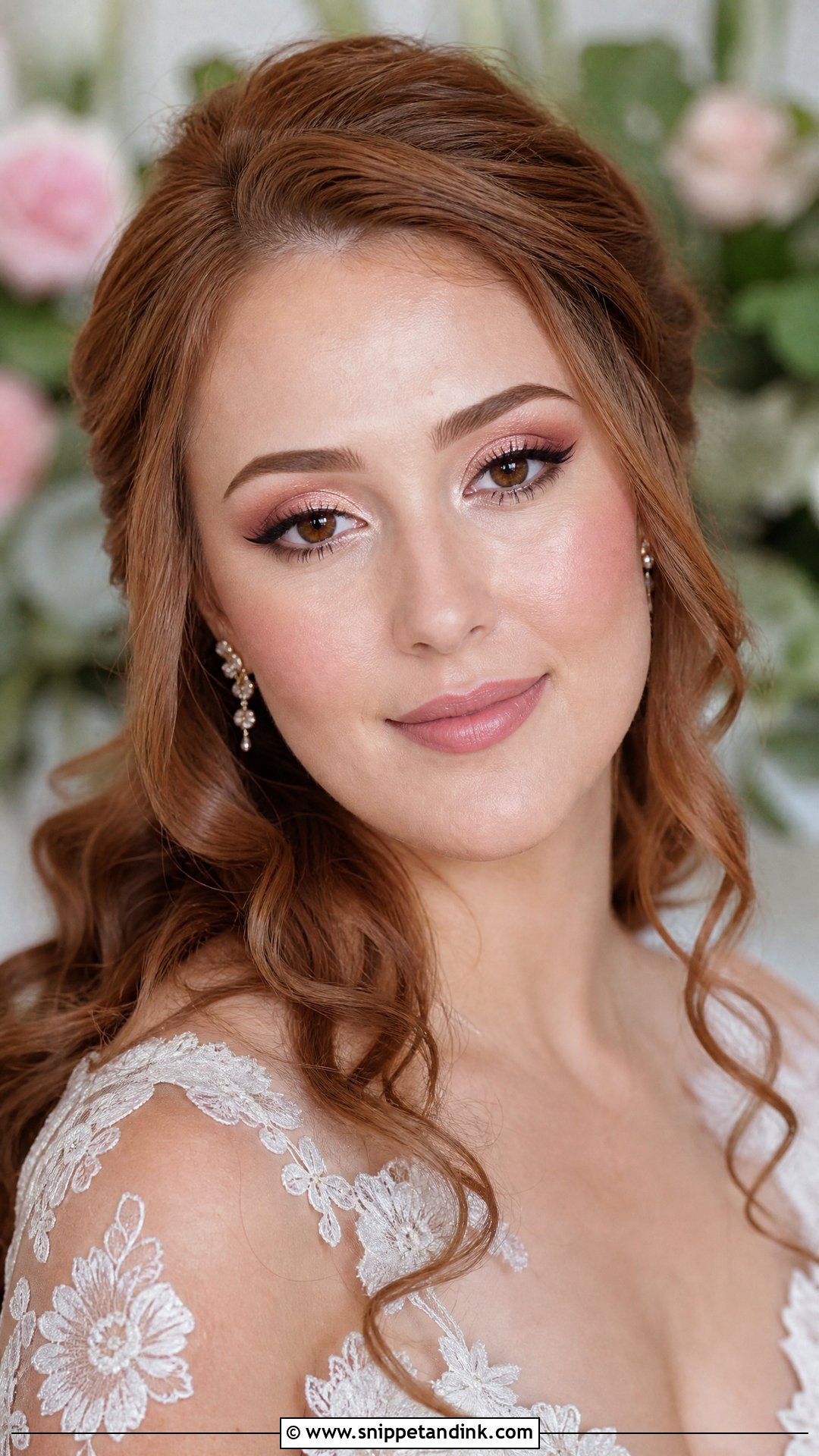 Rose Gold Bridal Makeup for Brown Eyes - Snippet and Ink - 20 Wedding Bride Makeup for Brown Eyes