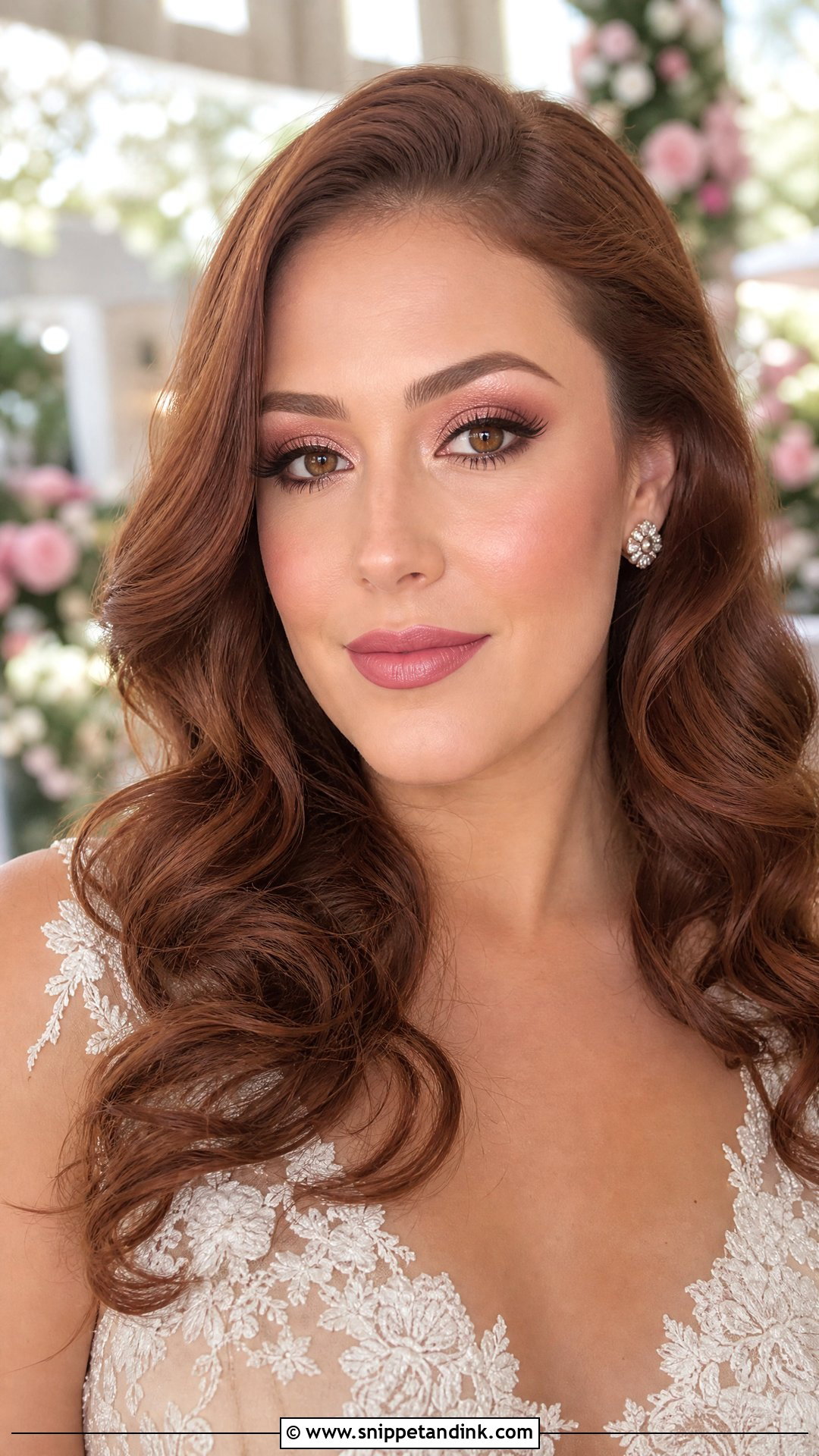 Rose Gold Bridal Makeup for Brown Eyes - Snippet and Ink - 25 Bridal Make Up for Brown Eyes