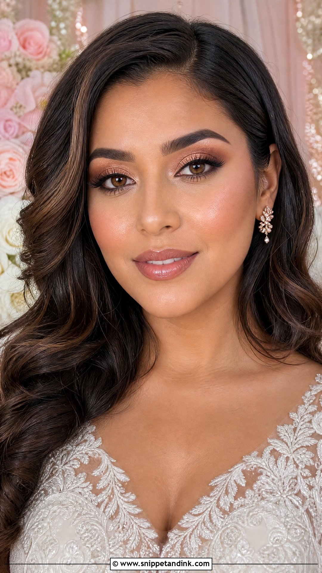 Rose Gold Bridal Makeup - Snippet and Ink - 20 Alternative Bridal Makeup Ideas