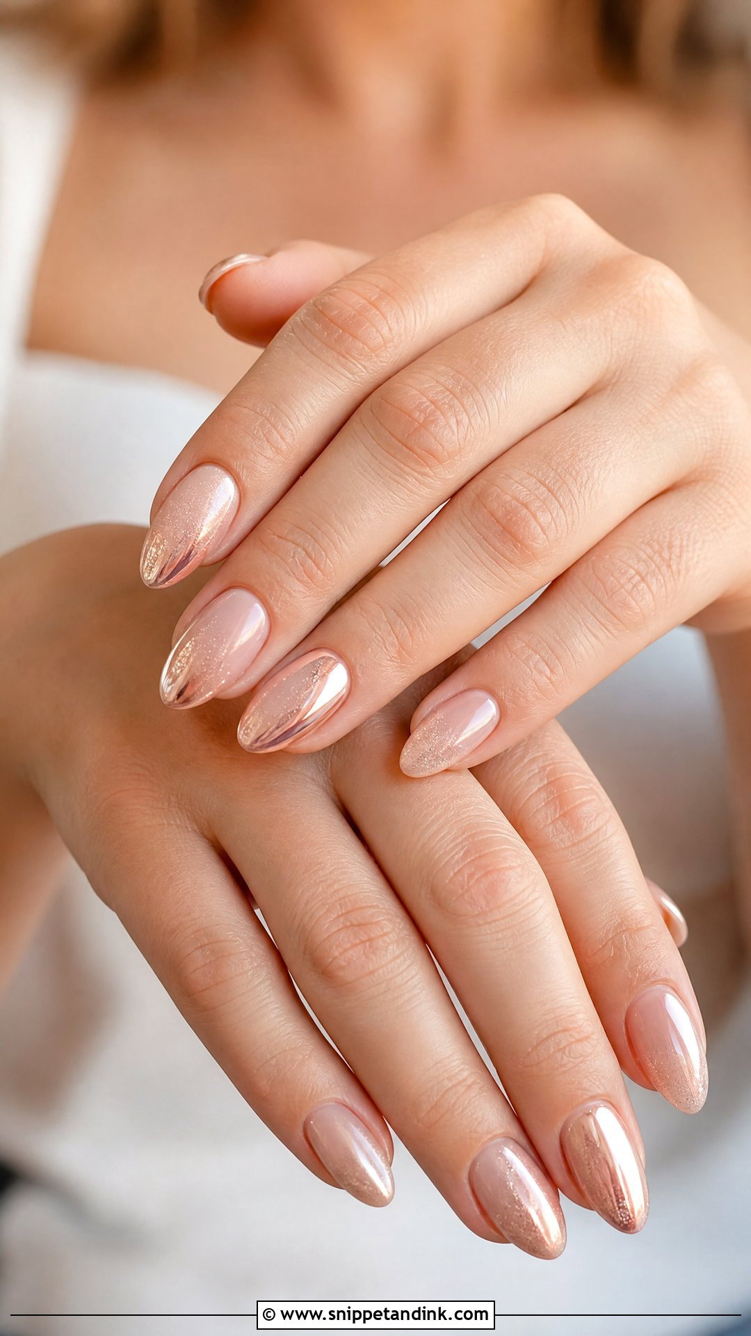 Rose Gold Bridal Nails - Snippet and Ink - 25 Simple Bridal Wedding Nails for Bride