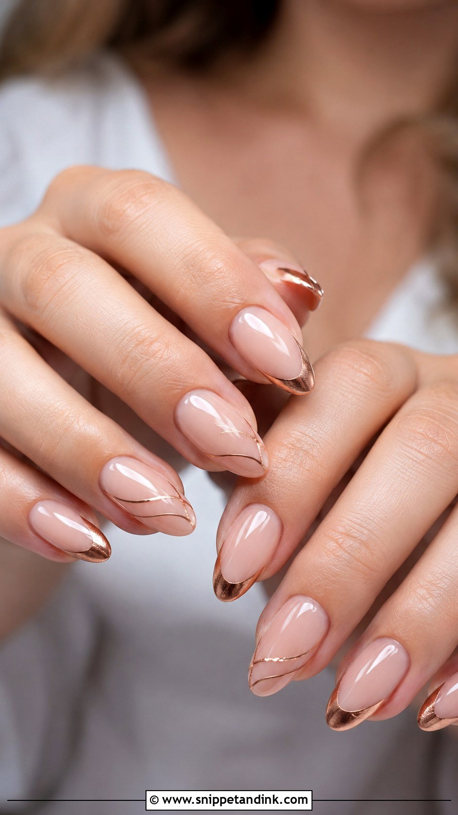 Rose Gold Bridal Nails - Snippet and Ink - 30 Elegant Bridal Nails Wedding