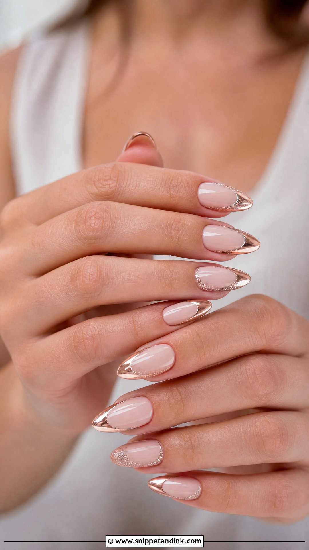 Rose Gold Bridal Nails - Snippet and Ink - 25 Bridal Nail Designs Brides