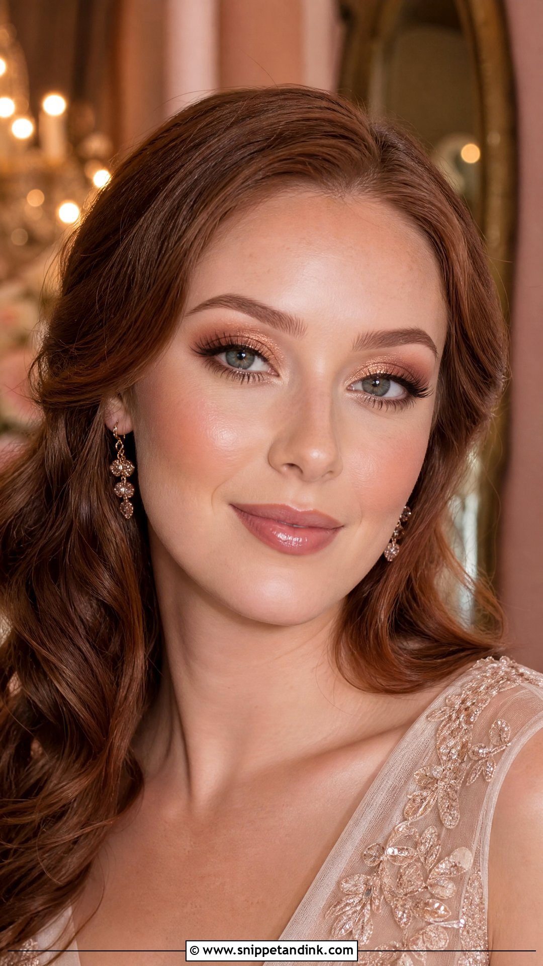 Rose Gold Bridal Soft Glam - Snippet and Ink - 20 Bridal Soft Glam Ideas