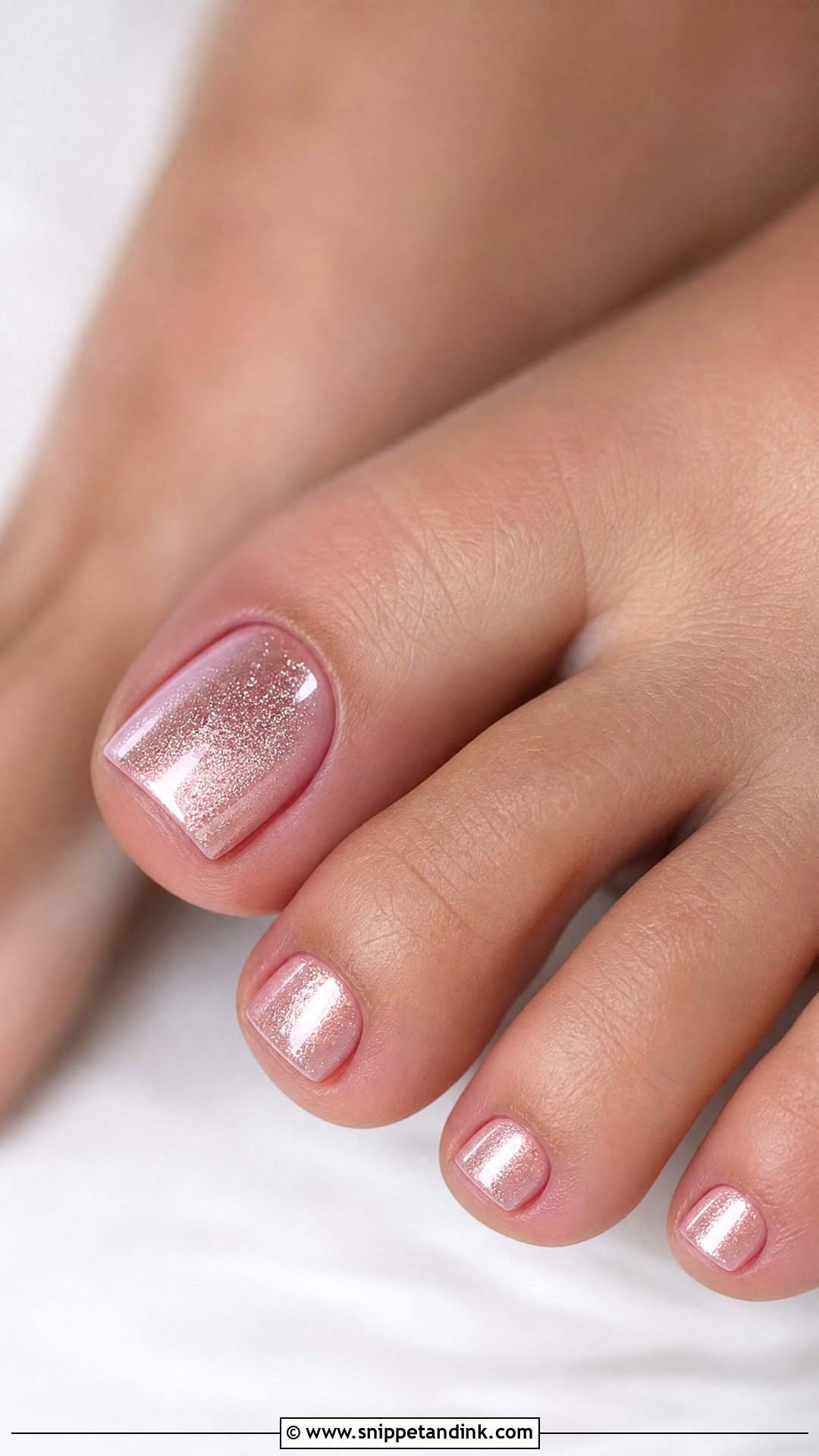 Rose Gold Bridal Toe Nails - Snippet and Ink - 25 Bridal Toe Nails Wedding