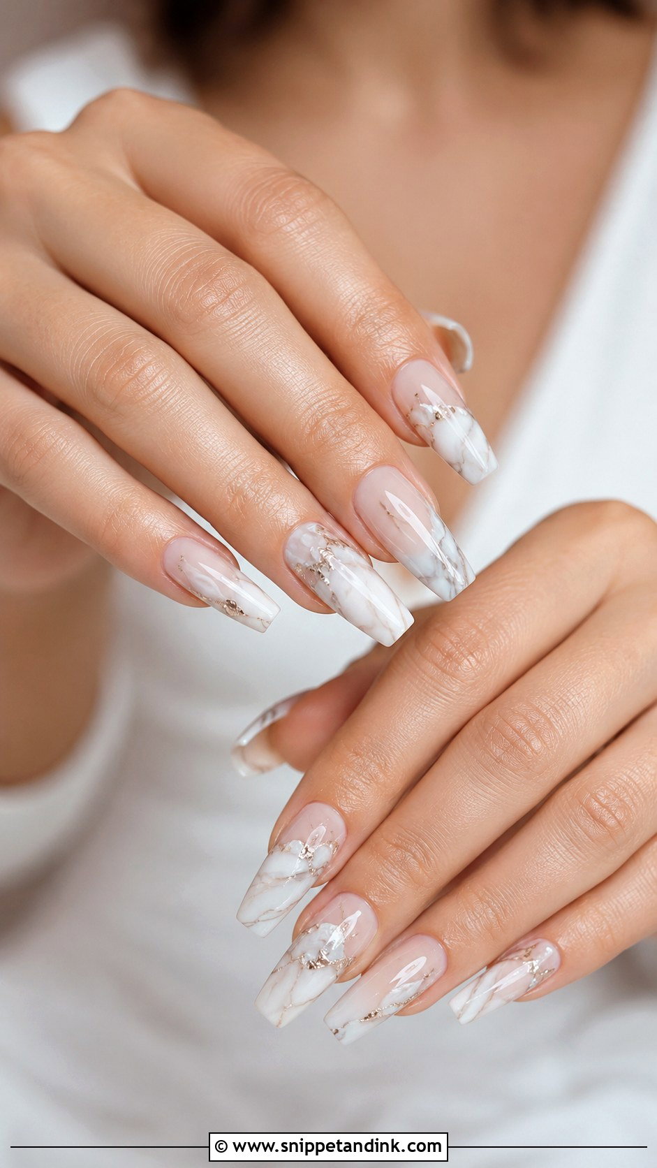 Rose Gold Bride Wedding Nails - Snippet and Ink - 30 Bride's Nails Wedding