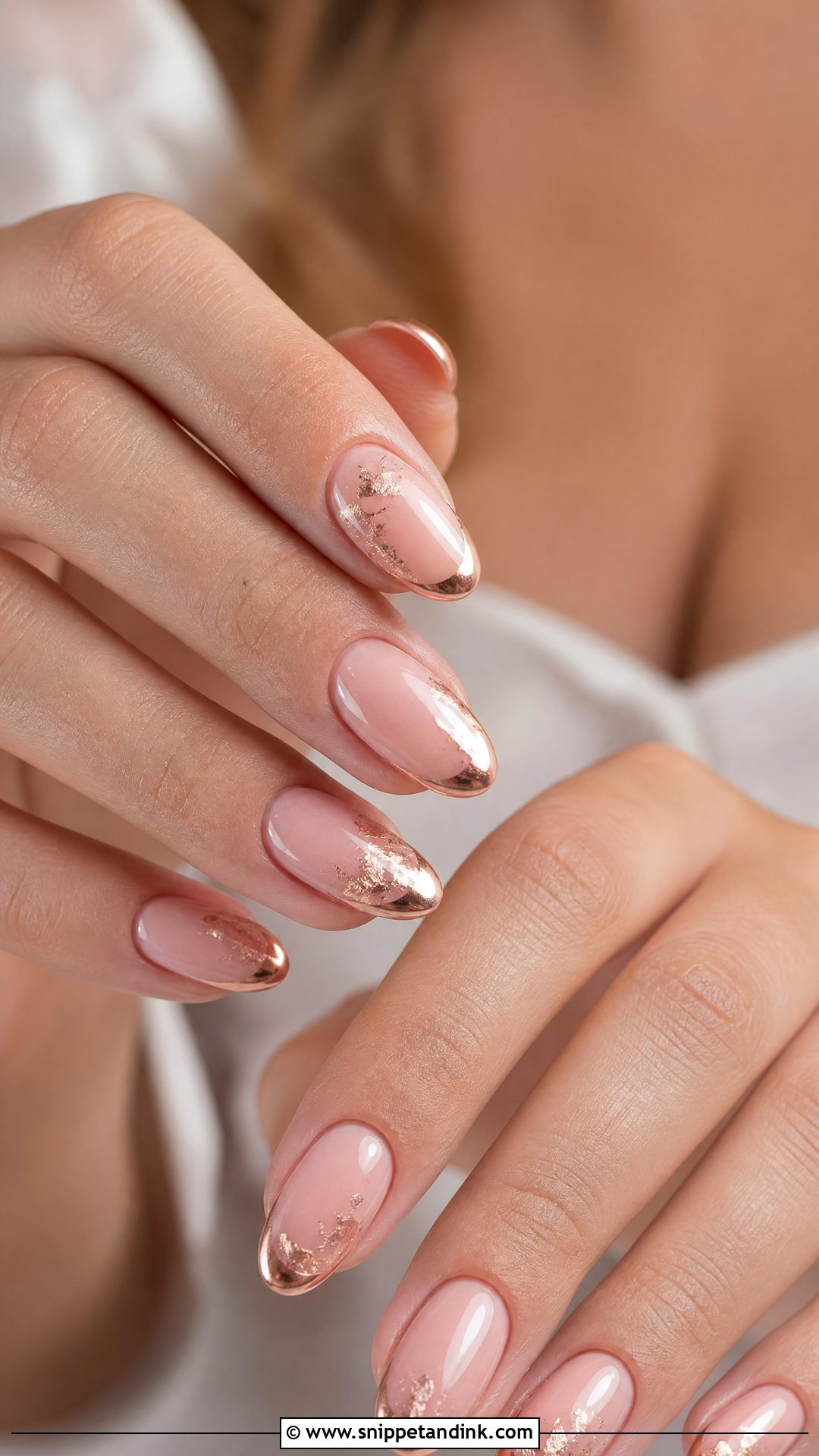 Rose Gold Bride Wedding Nails - Snippet and Ink - 25 Nail Designs for the Bride Wedding