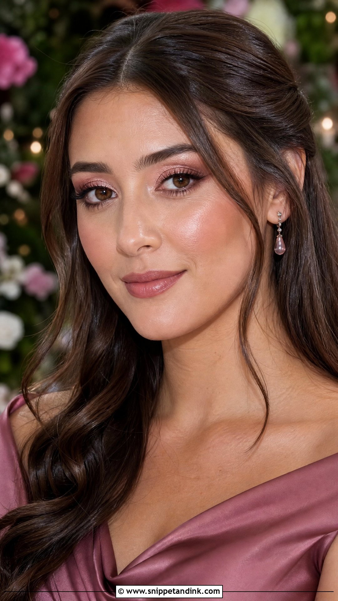 Rose Gold Bridesmaid Makeup For Brown Eyes - Snippet and Ink - 35 Bridesmaid Makeup for Brown Eyes