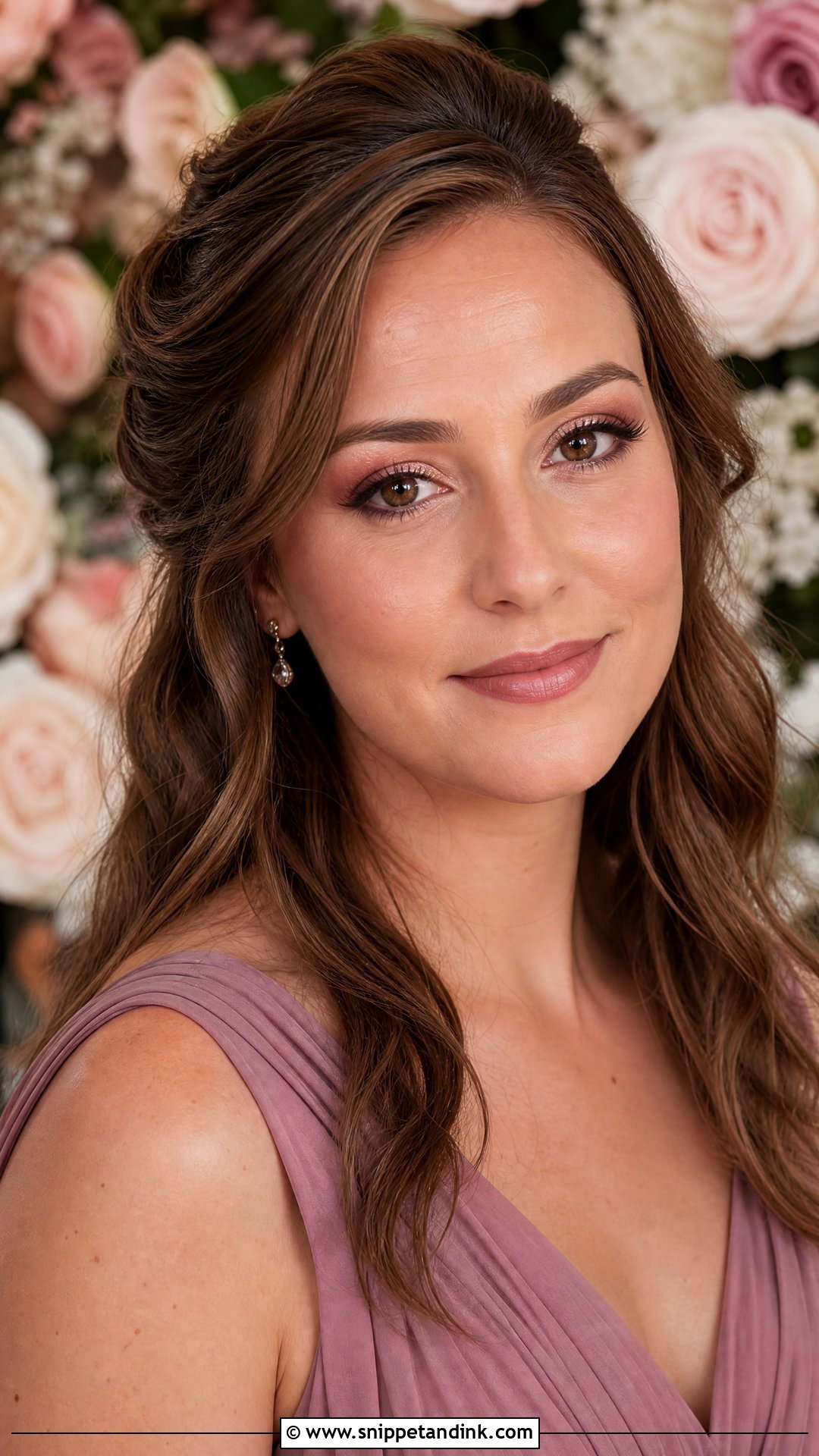 Rose Gold Bridesmaid Makeup for Brown Eyes - Snippet and Ink - 20 Bridesmaid Makeup for Brown Eyes Wedding