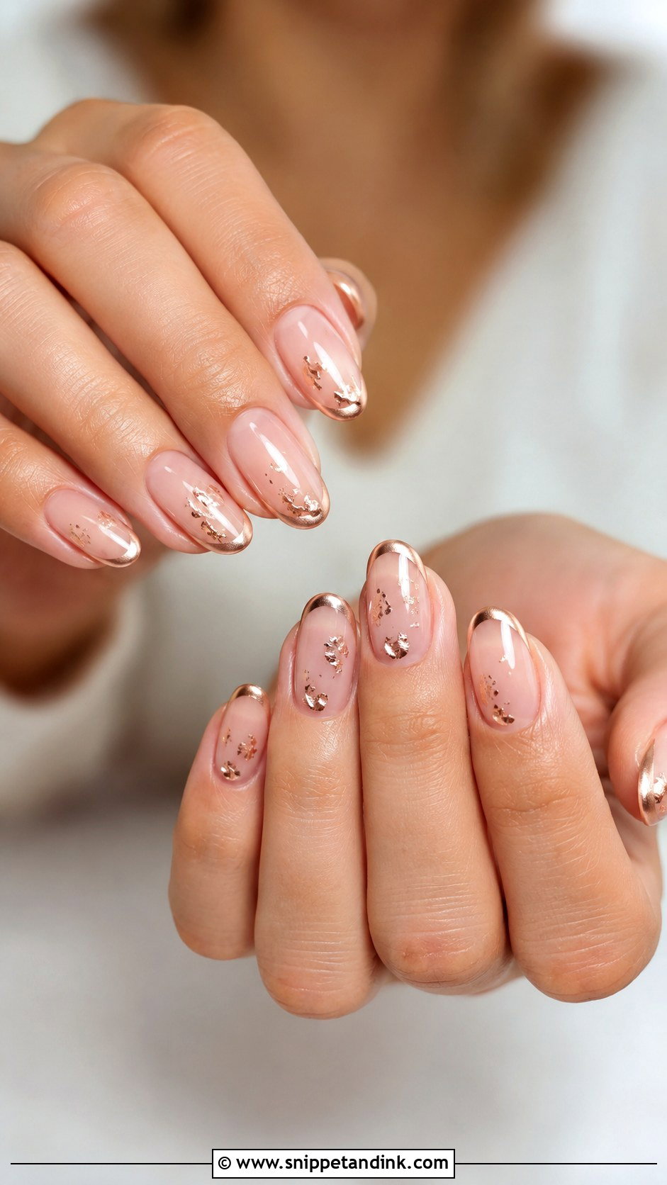 Rose Gold Bridesmaid Nails - Snippet and Ink - 30 Bridesmaid Nail Ideas