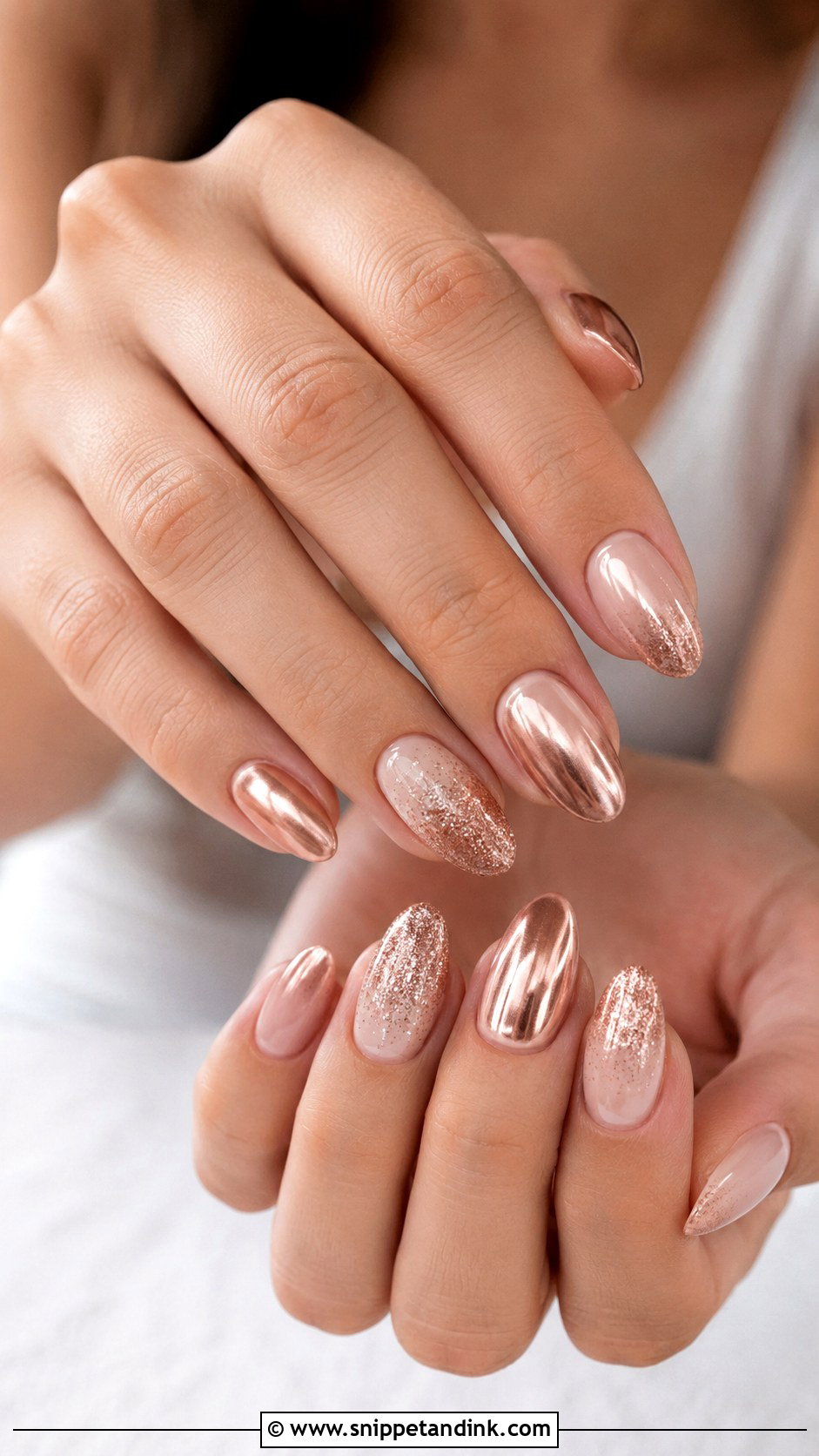 Rose Gold Bridesmaid Nails - Snippet and Ink - 20 Indian Wedding Nails Bridesmaid