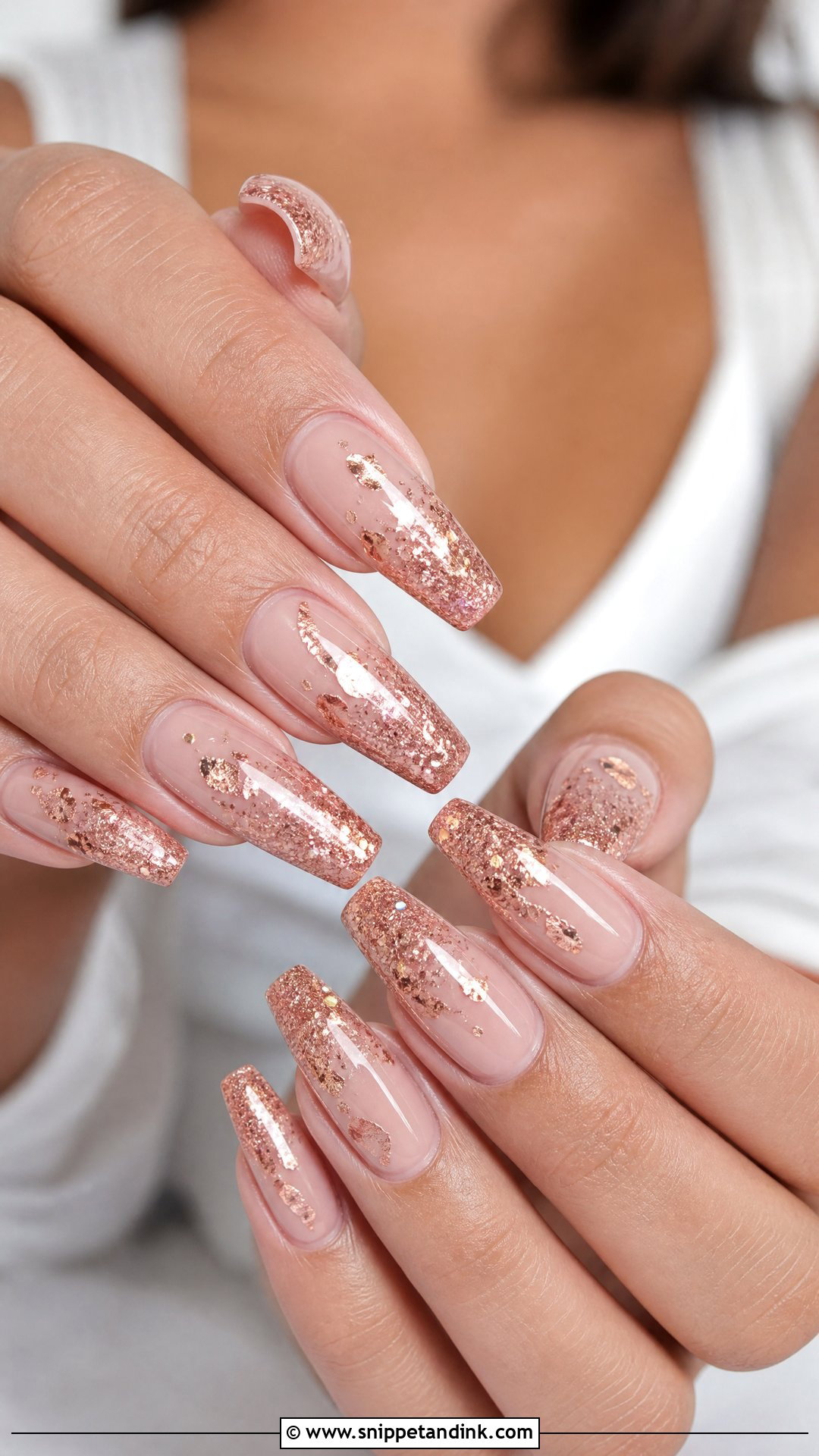 Rose Gold Bridesmaid Nails - Snippet and Ink - 25 Bridesmaids Nail Ideas