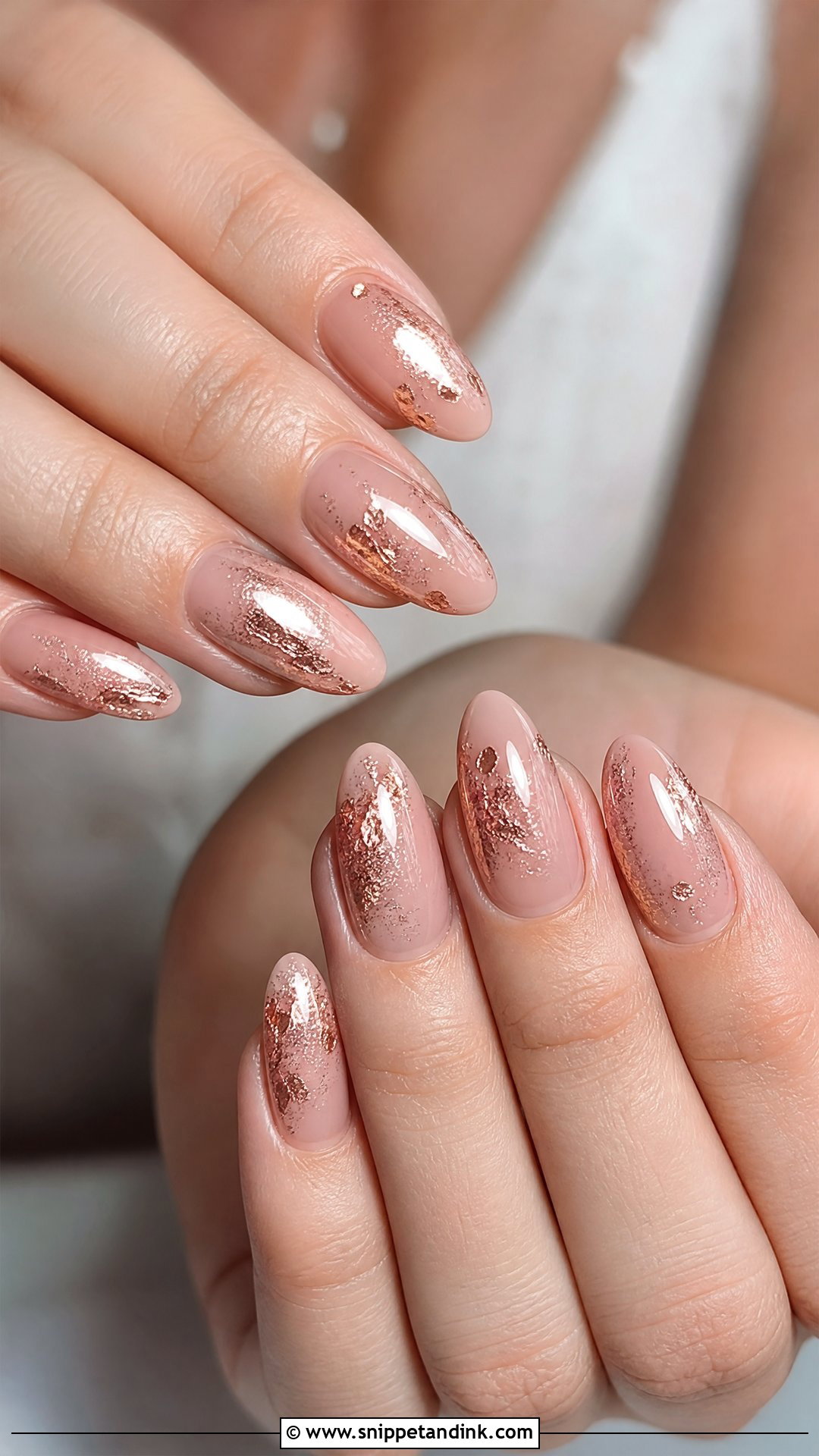 Rose Gold Bridesmaid Nails - Snippet and Ink - 25 Elegant Bridesmaid Wedding Nails