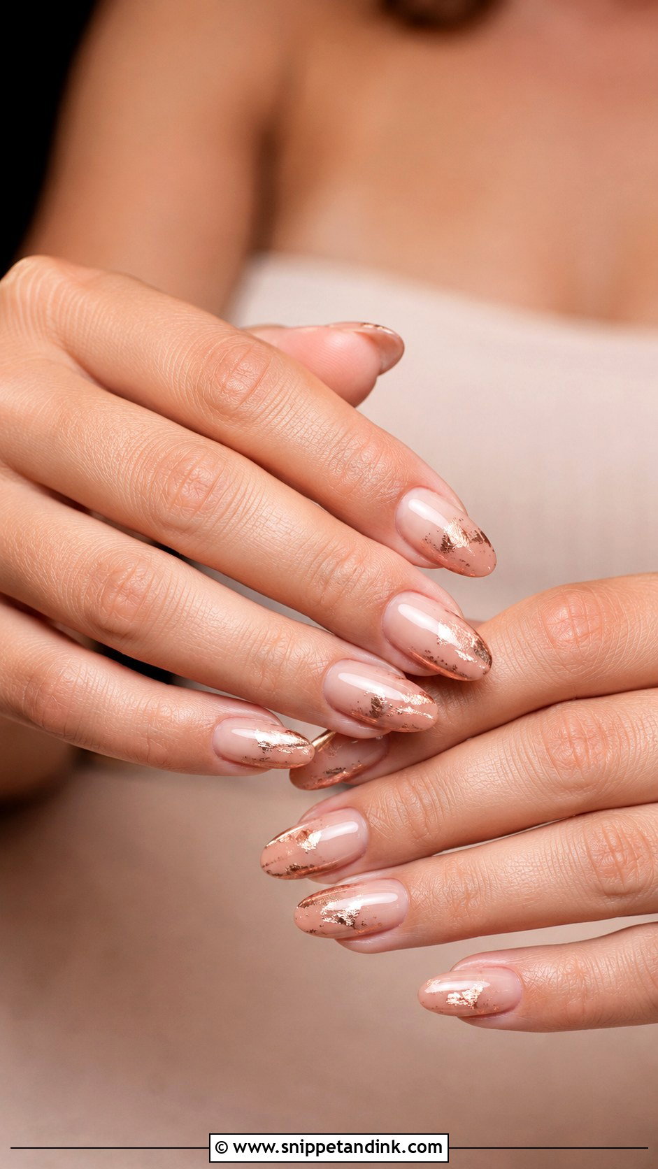 Rose Gold Bridesmaid Nails - Snippet and Ink - 20 Bridal Party Nails Bridesmaid