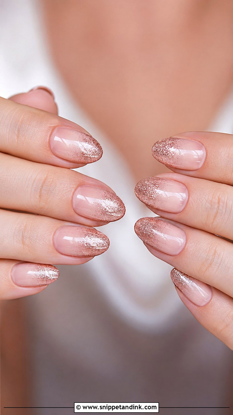Rose Gold Bridesmaid Wedding Nails - Snippet and Ink - 20 Bridesmaids Wedding Nails