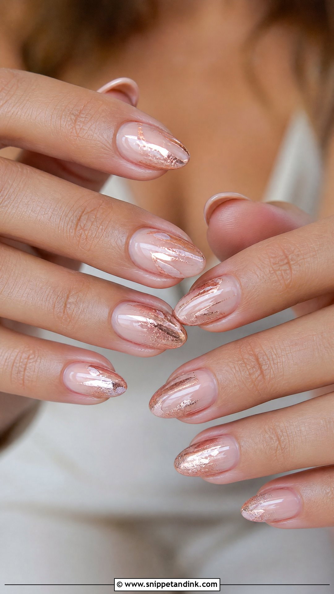 Rose Gold Bridesmaid Wedding Nails - Snippet and Ink - 20 Bridesmaid Wedding Nails Ideas