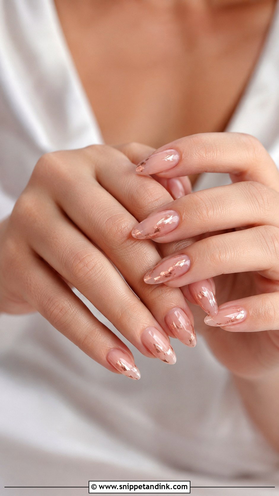 Rose Gold Bridesmaids Nails - Snippet and Ink - 30 Bridesmaids Nails