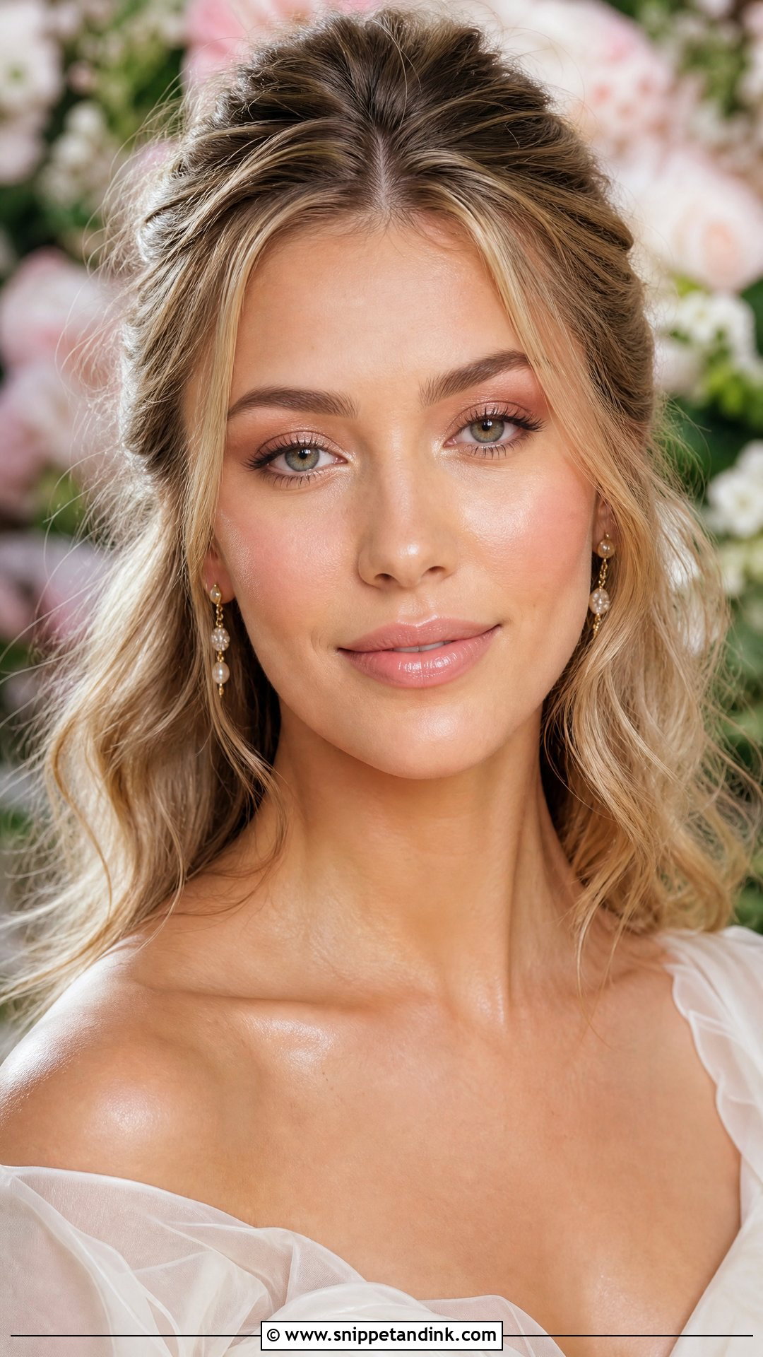 Rose Gold Dewy Bridal Makeup - Snippet and Ink - 20 Rose Gold Bridal Makeup Ideas