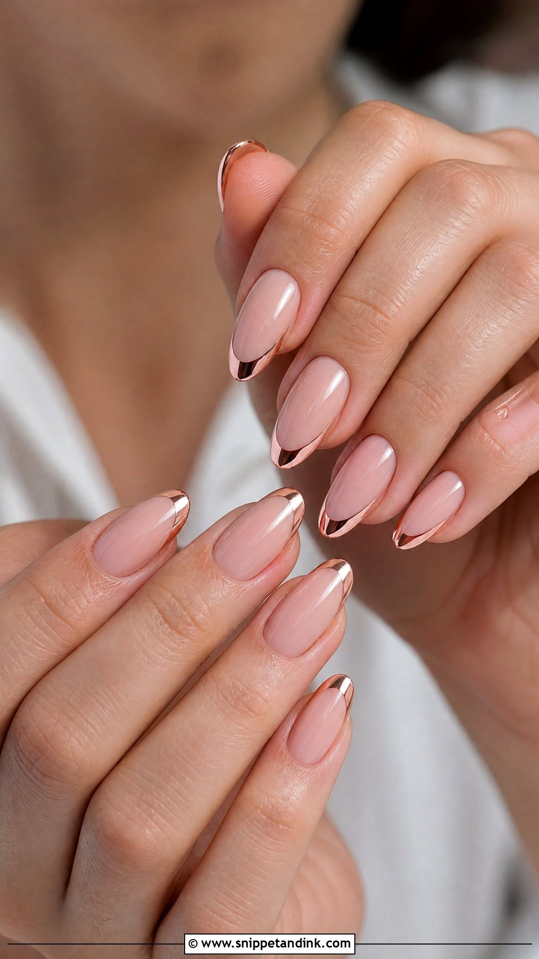Rose Gold Engagement Nails - Snippet and Ink - 35 Engagement Nails Ideas