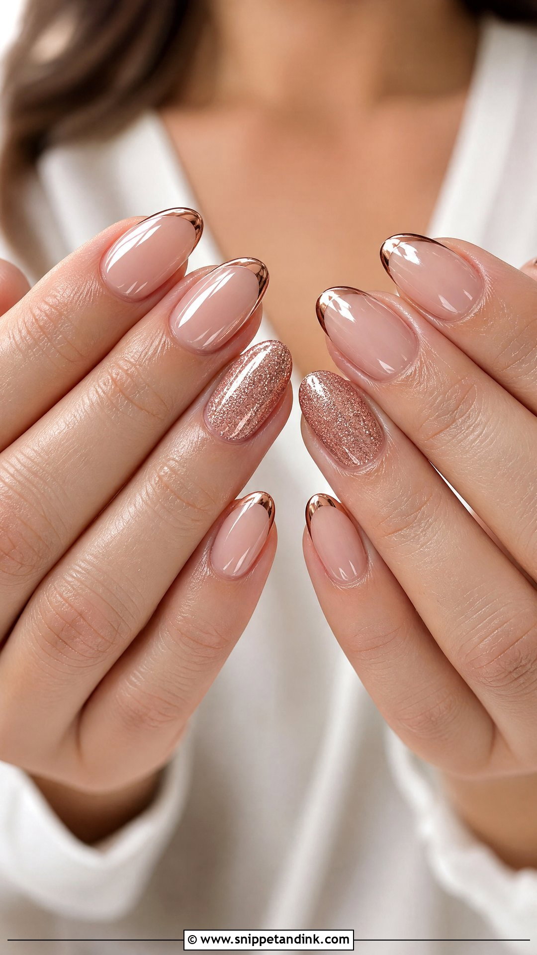 Rose Gold Engagement Nails - Snippet and Ink - 25 Fun Engagement Nails