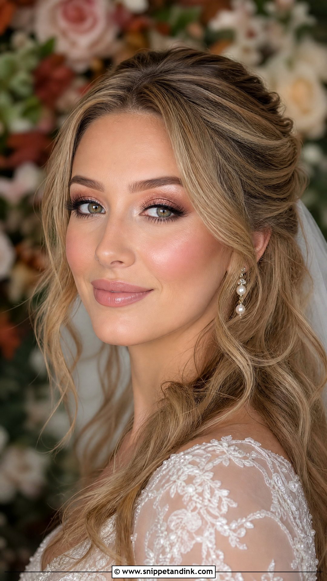 Rose Gold Fall Bridal Makeup - Snippet and Ink - 25 Fall Wedding Makeup for Bride Ideas