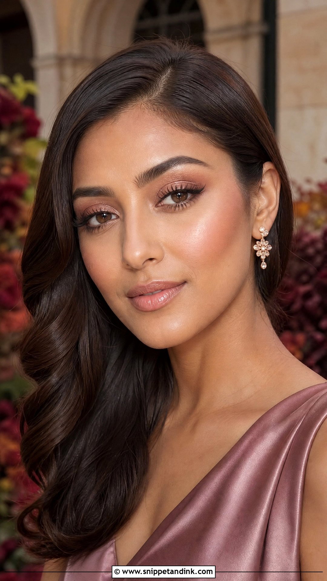 Rose Gold Fall Wedding Guest Makeup - Snippet and Ink - 20 Fall Wedding Guest Makeup Ideas