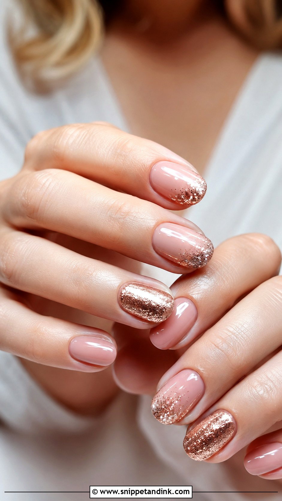 Rose Gold Fall Wedding Nails - Snippet and Ink - 20 Fall Nails for Wedding