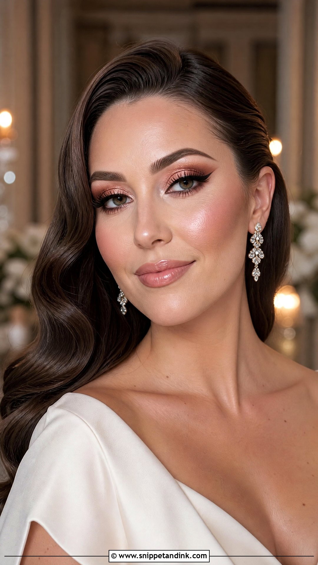 Rose Gold Glam Wedding Makeup - Snippet and Ink - 20 Rose Gold Wedding Makeup Ideas
