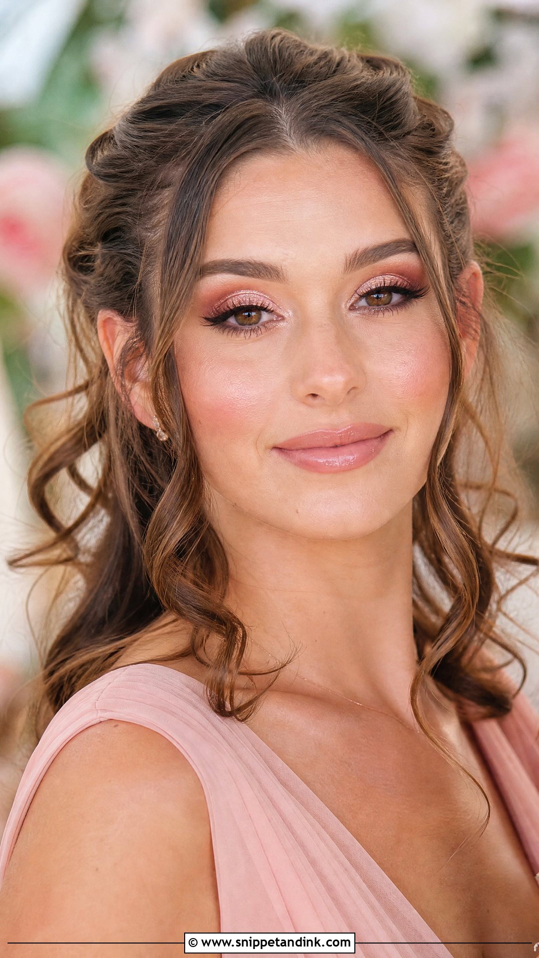 Rose Gold Glitter Wedding Makeup - Snippet and Ink - 20 Wedding Makeup Glitter Ideas