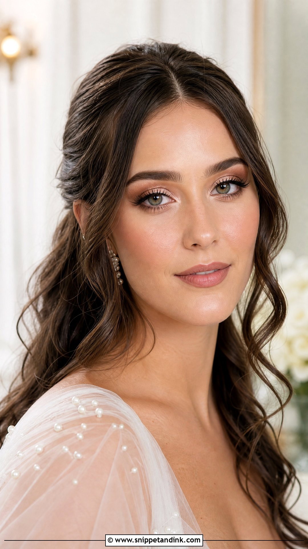 Rose Gold Glowy Bridal Makeup - Snippet and Ink - 30 Glowy Bridal Makeup Ideas