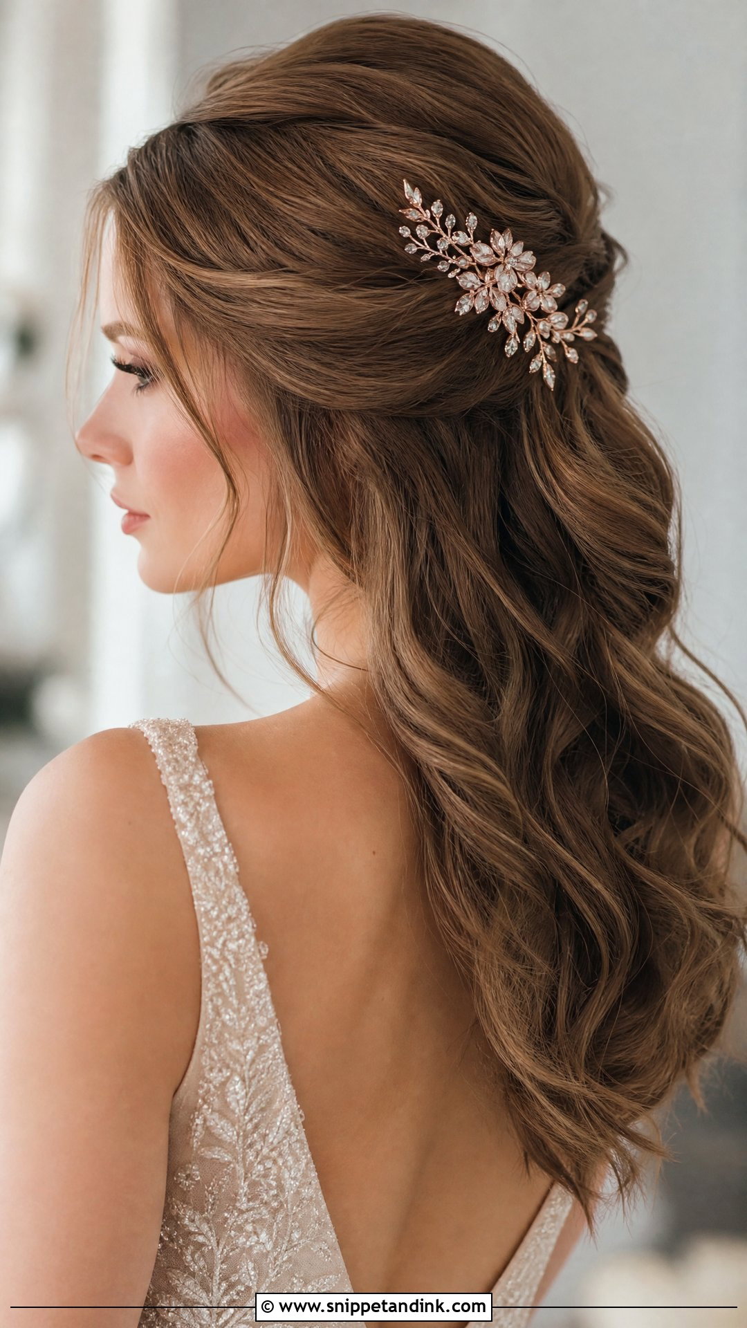 Rose Gold Hair Accessories - Snippet and Ink - 30 Hair Accessories for Wedding