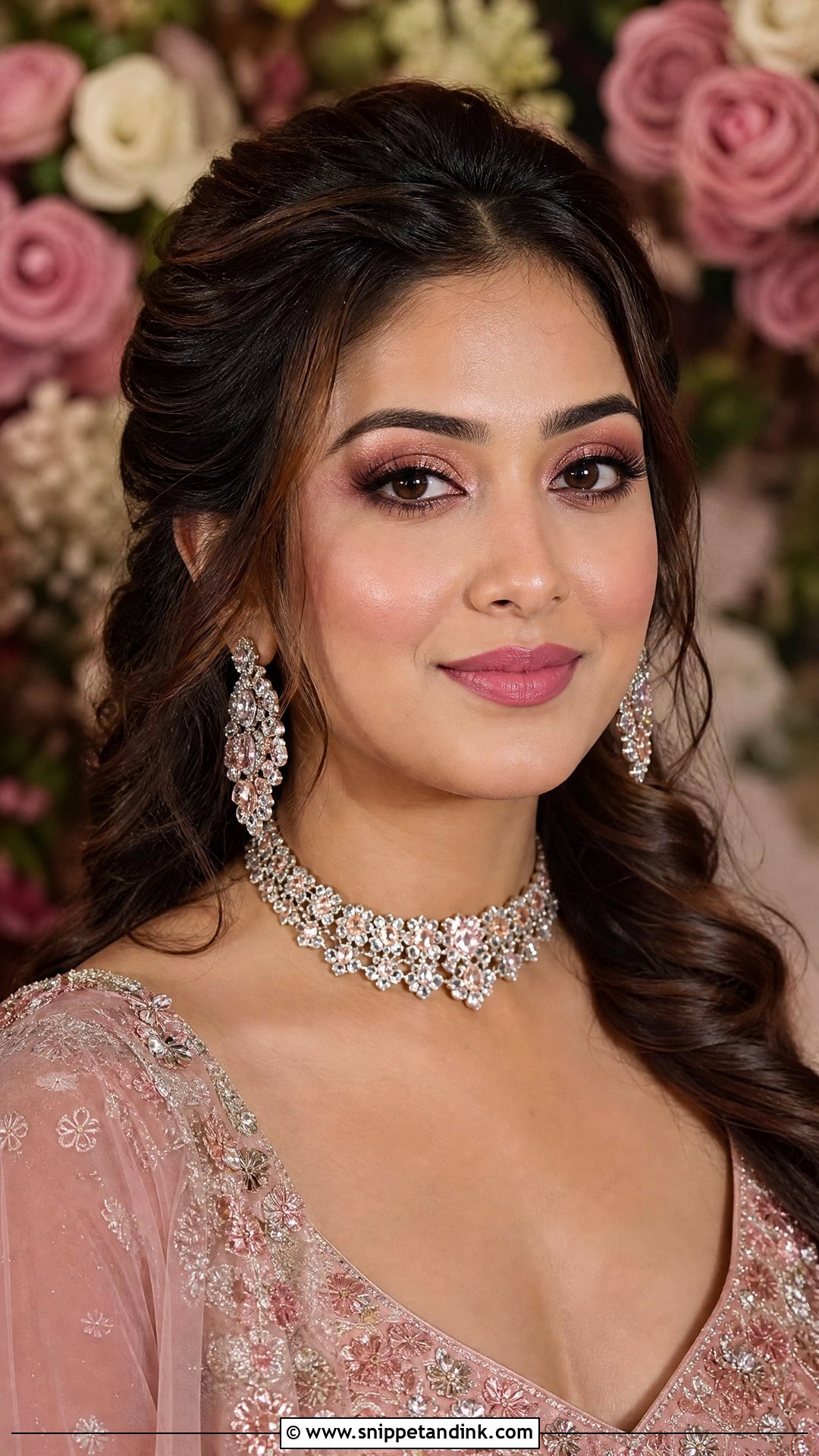 Rose Gold Indian Bridal Eye Makeup - Snippet and Ink - 25 Indian Bridal Eye Makeup Ideas