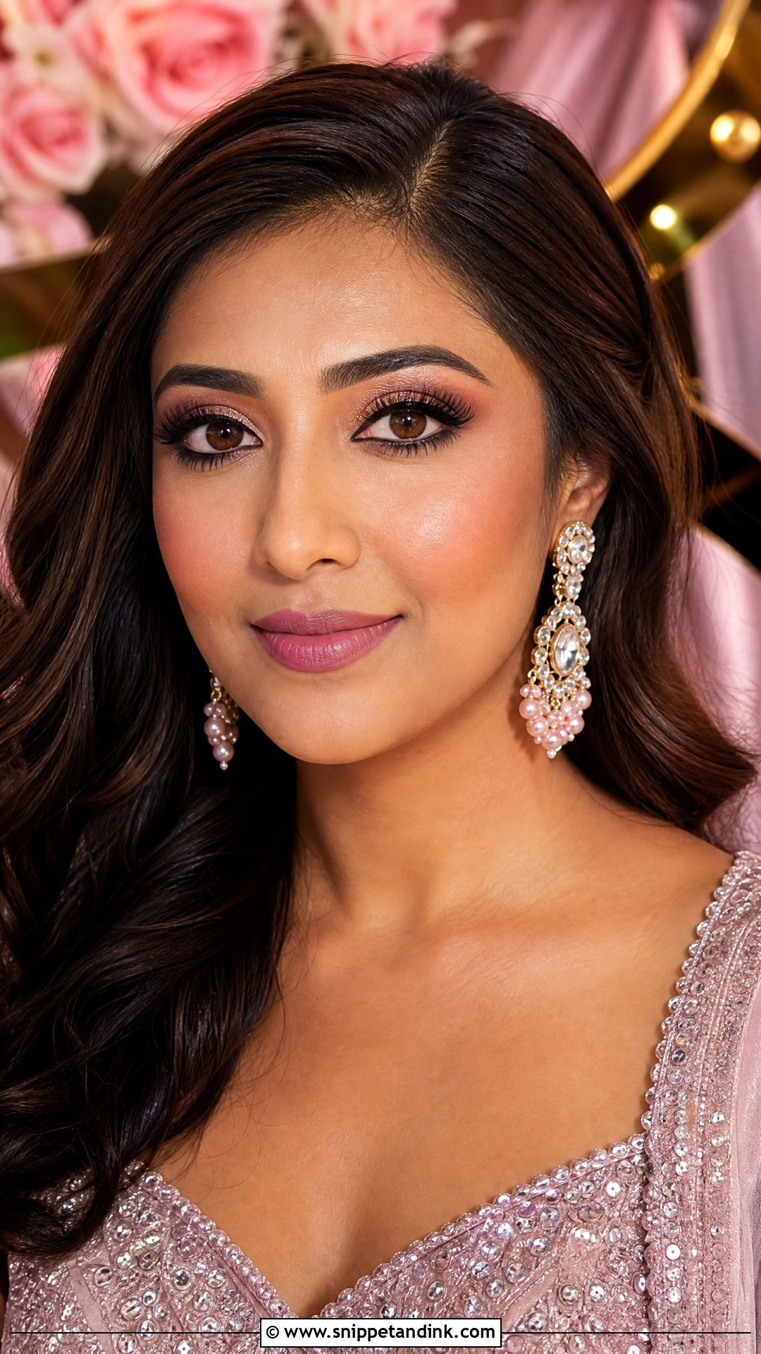 Rose Gold Indian Wedding Makeup - Snippet and Ink - 20 Natural Indian Wedding Makeup Ideas