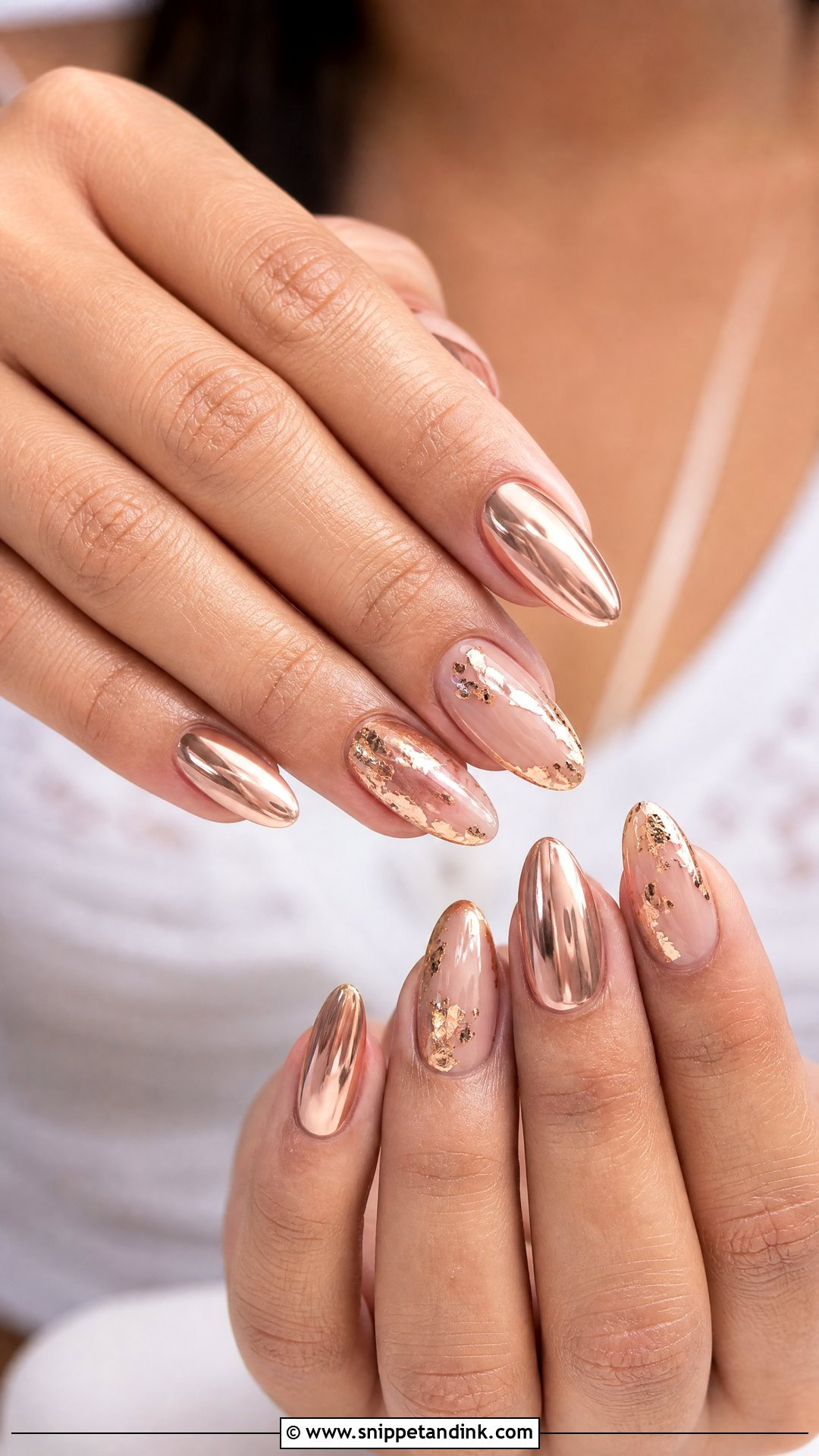 Rose Gold Indian Wedding Nails - Snippet and Ink - 25 Nails for Indian Wedding