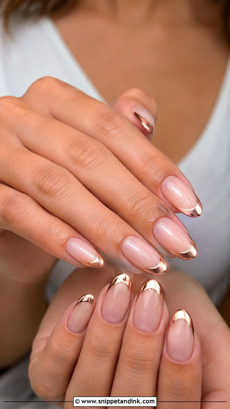 Rose Gold Nail Extensions - Snippet and Ink - 20 Nail Extension for Wedding Ideas