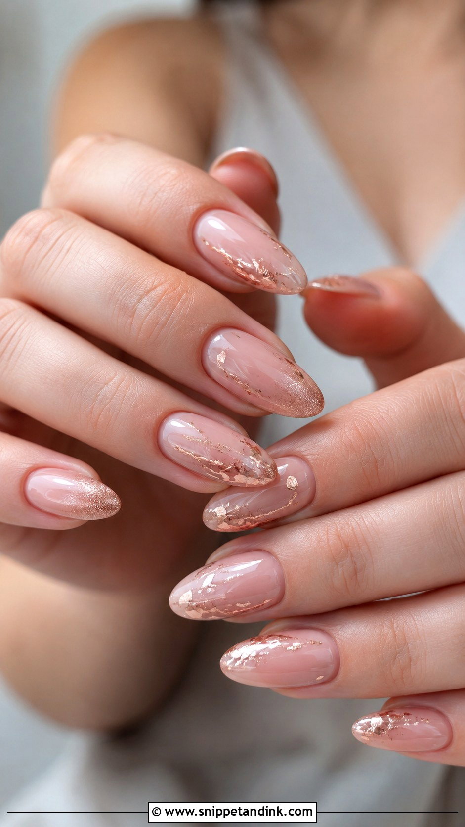 Rose Gold Nails For Sister Wedding - Snippet and Ink - 20 Nails for Sisters Wedding