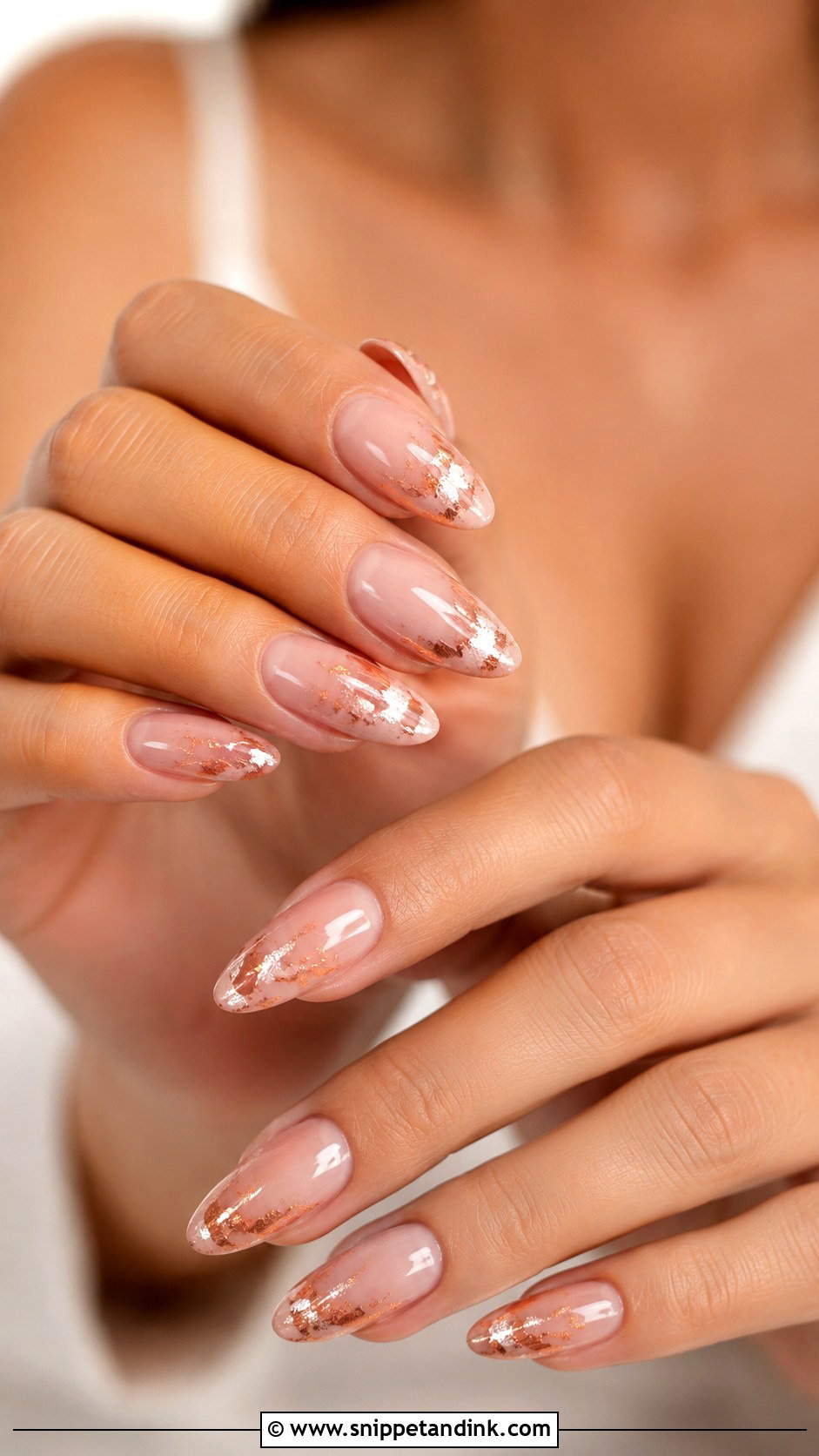 Rose Gold October Wedding Nails - Snippet and Ink - 20 October Wedding Nails