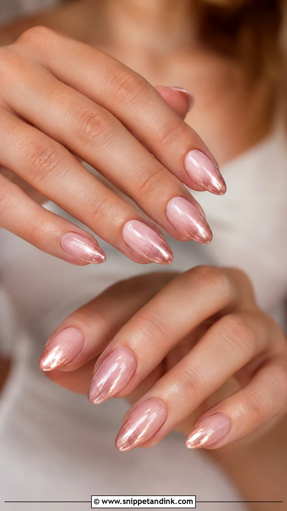 Rose Gold Ombre Bridal Nails - Snippet and Ink - 20 Ombre Bridal Nails