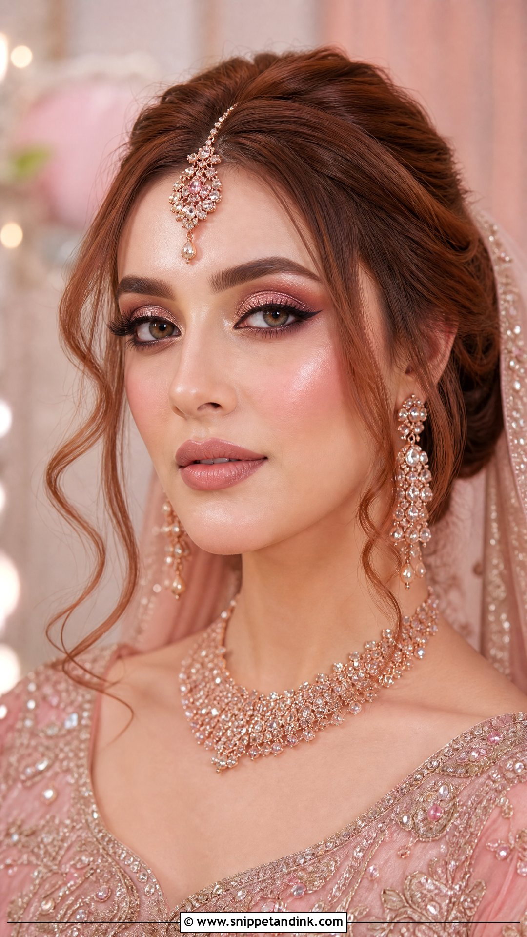 Rose Gold Pakistani Bridal Makeup - Snippet and Ink - 35 Pakistani Bridal Makeup Ideas