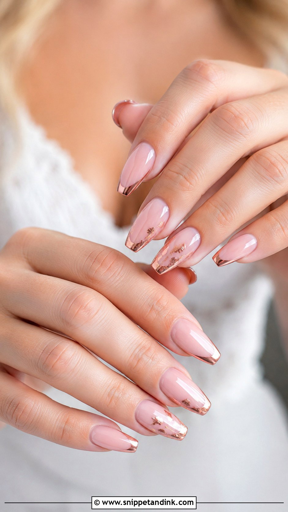 Rose Gold Pink Wedding Nails - Snippet and Ink - 30 Pink Wedding Nails