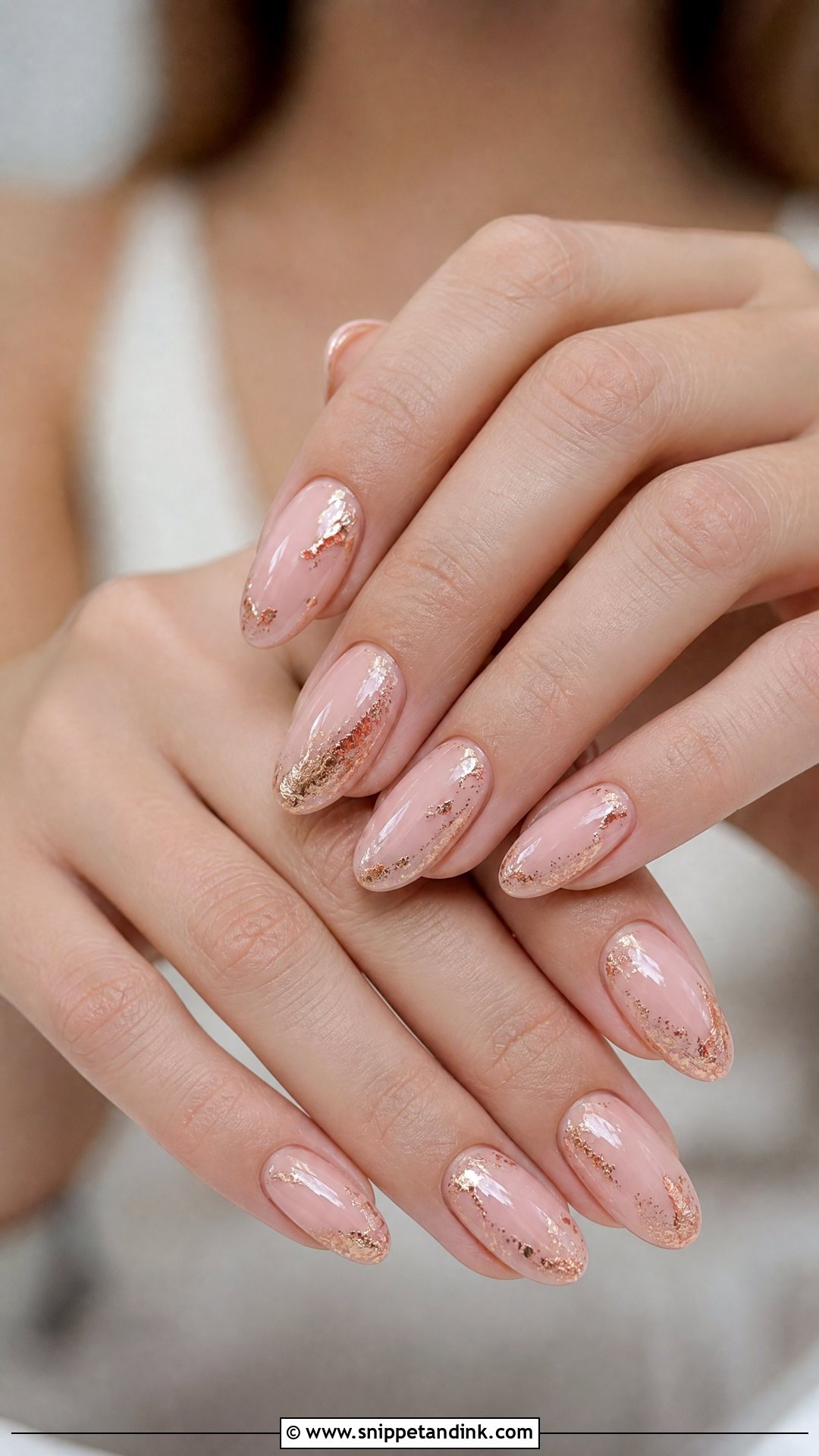 Rose Gold Pre Wedding Nails - Snippet and Ink - 25 Pre Wedding Nails