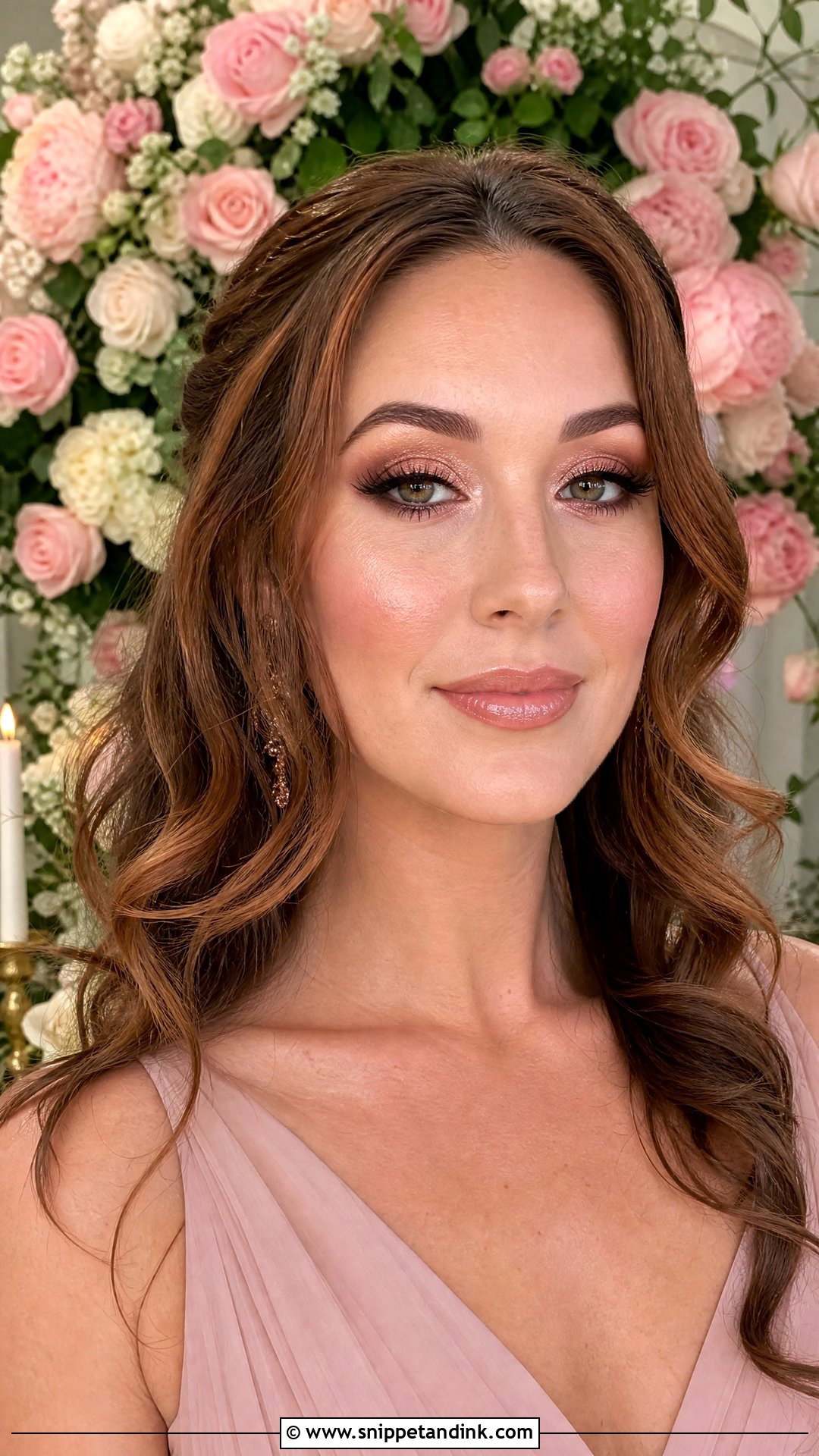 Rose Gold Smokey Eye Wedding Makeup - Snippet and Ink - 20 Smokey Eye Wedding Makeup Ideas