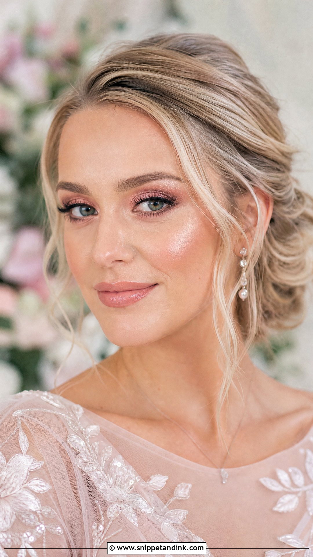 Rose Gold Smoky Bridal Makeup - Snippet and Ink - 20 Smoky Bridal Makeup Ideas