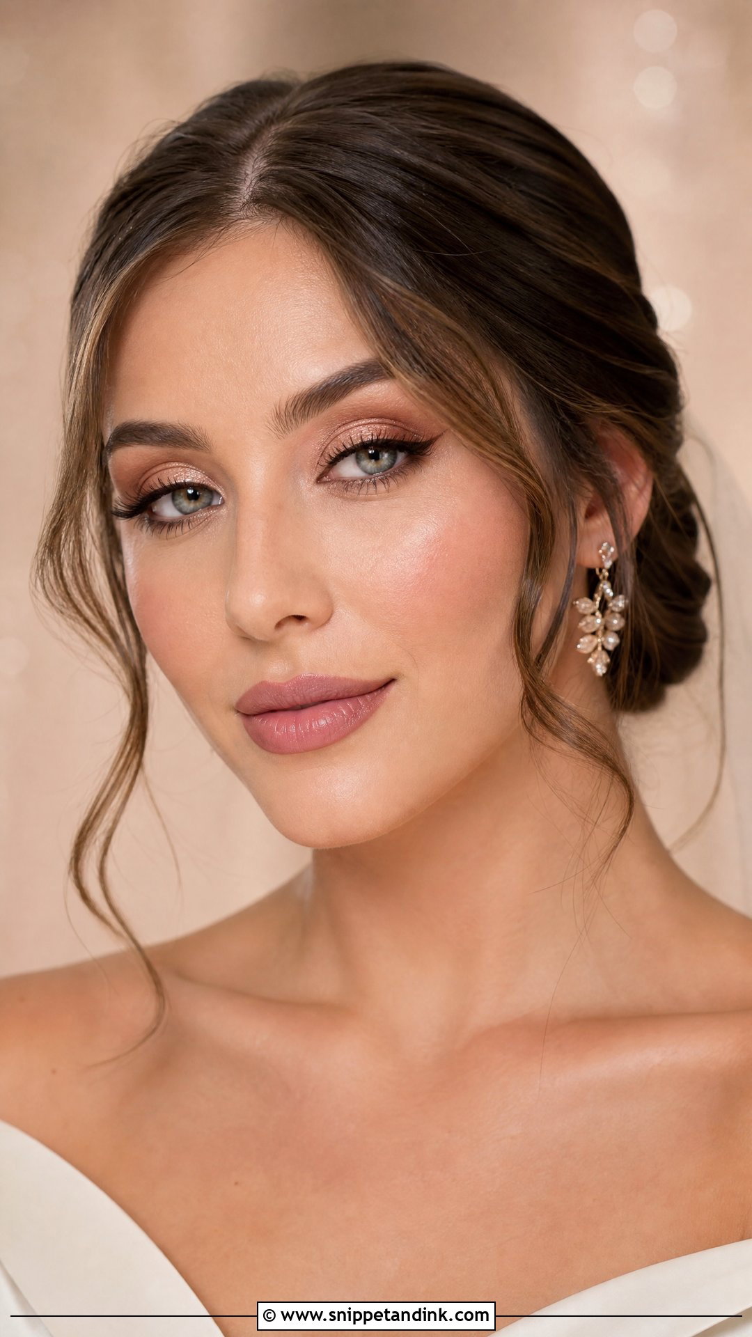 Rose Gold Soft Glam Bridal Makeup - Snippet and Ink - 20 Rose Gold Bridal Makeup Ideas
