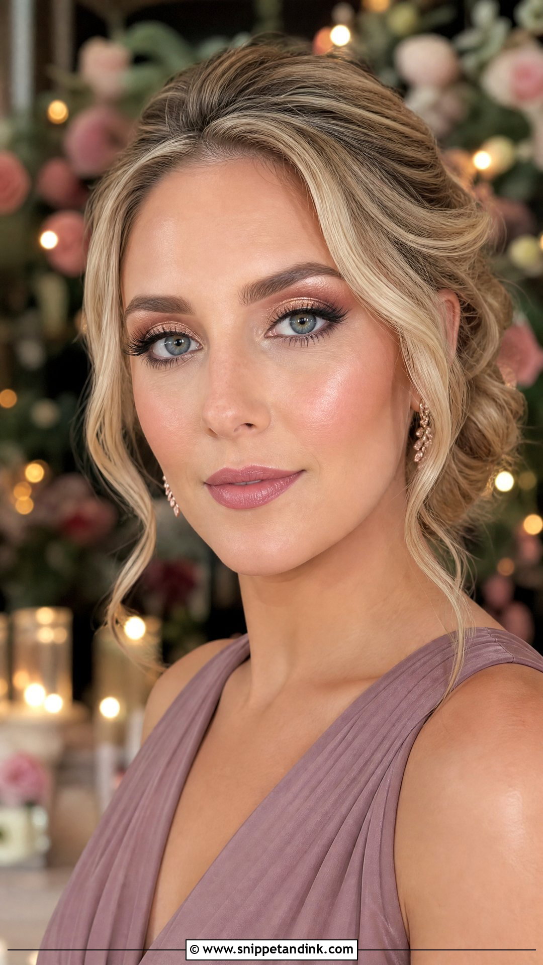 Rose Gold Soft Glam Bridesmaid Makeup - Snippet and Ink - 30 Soft Glam Bridesmaid Makeup Ideas
