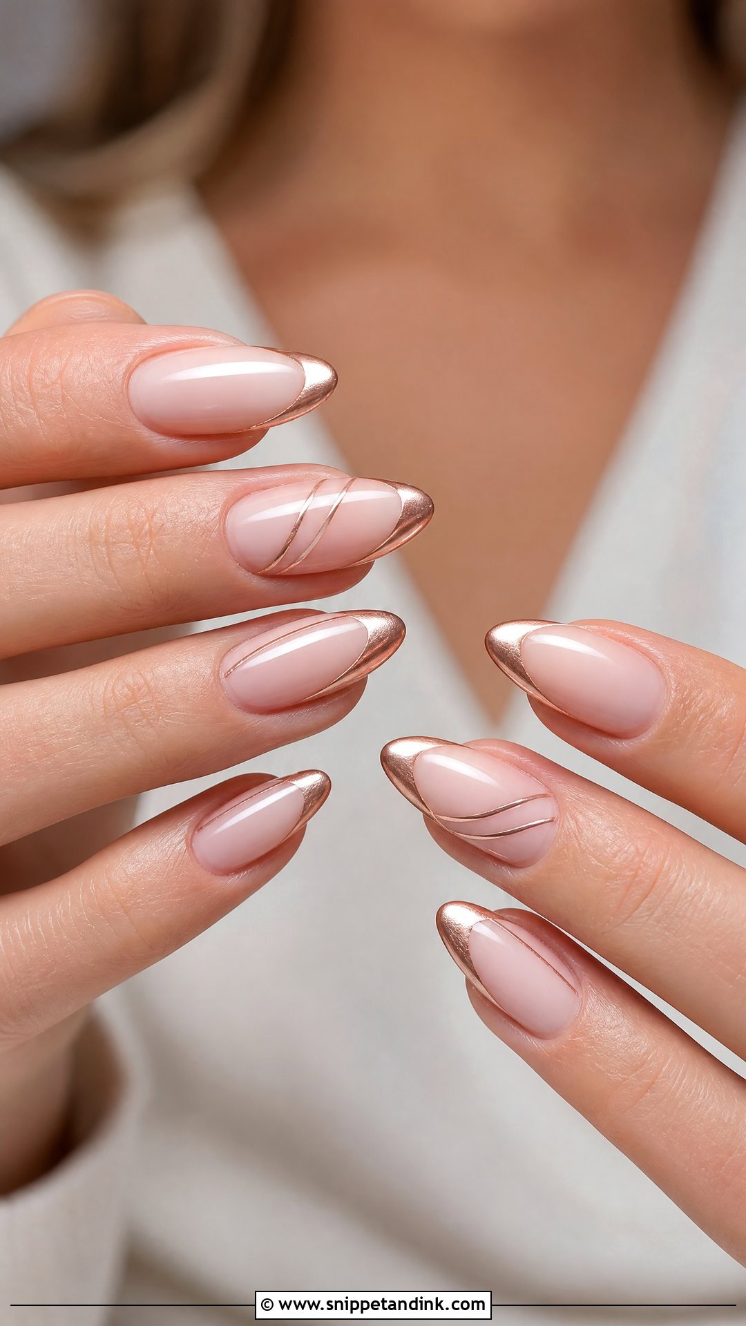 Rose Gold Summer Wedding Nails - Snippet and Ink - 25 Summer Wedding Nails