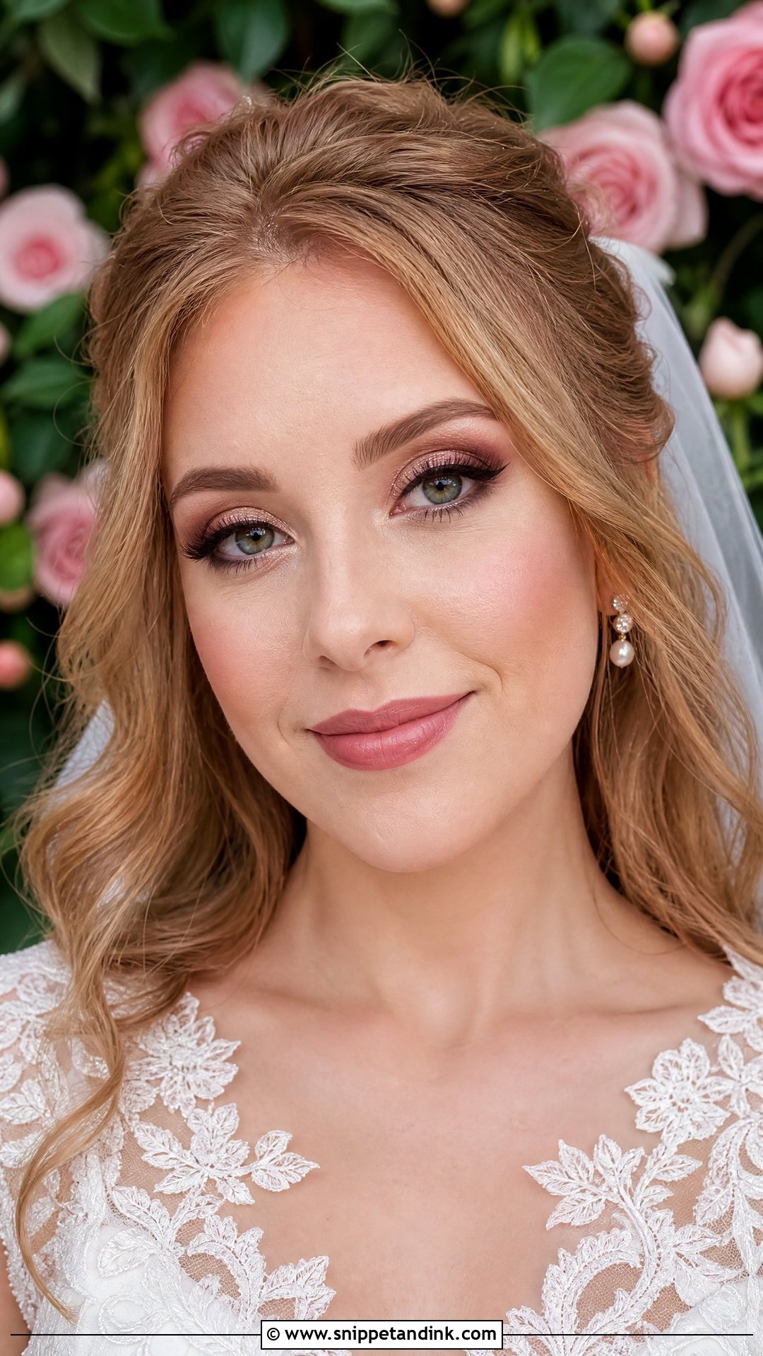 Rose Gold Wedding Eye Makeup - Snippet and Ink - 20 Eye Makeup for Wedding Ideas